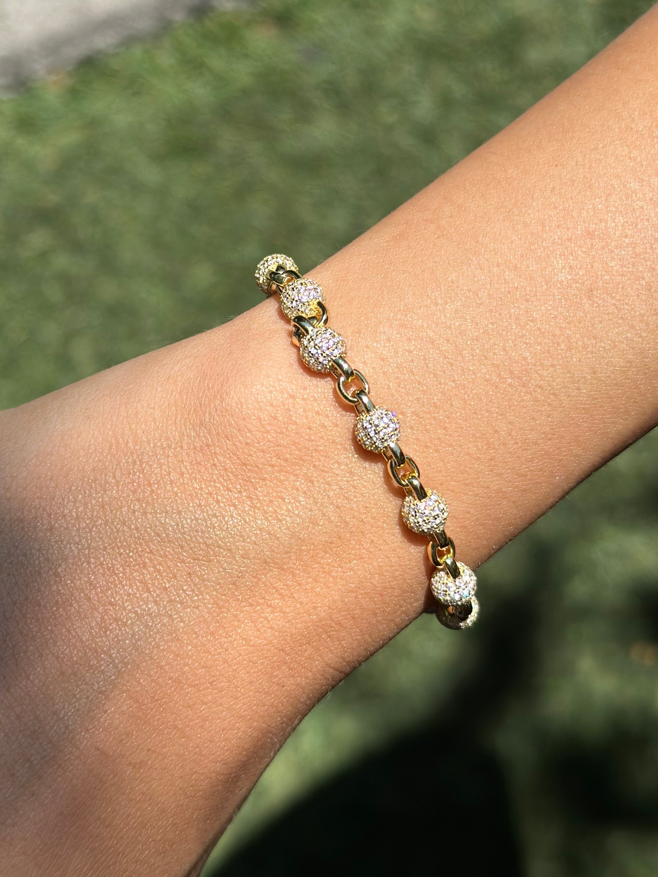 Mini Diamond Ball Bracelet