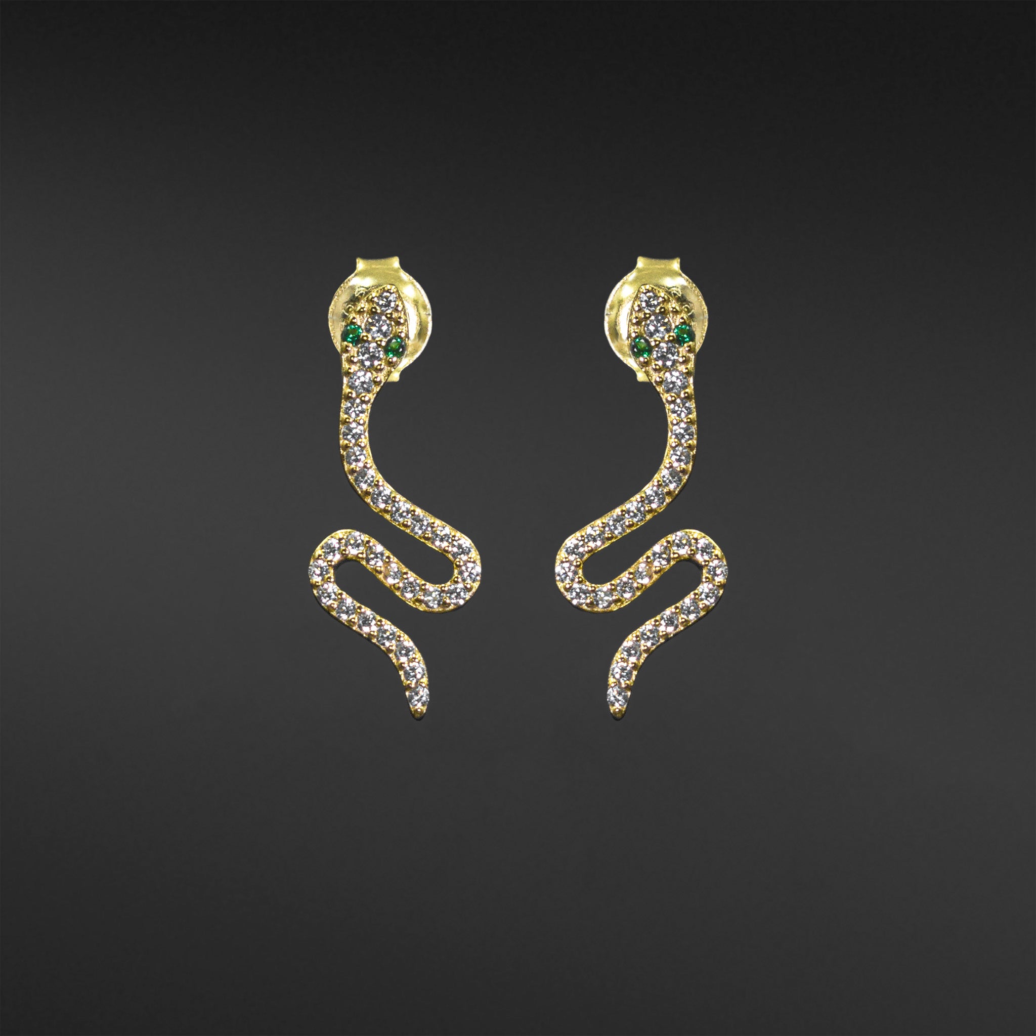 Snake Drop Earrings
