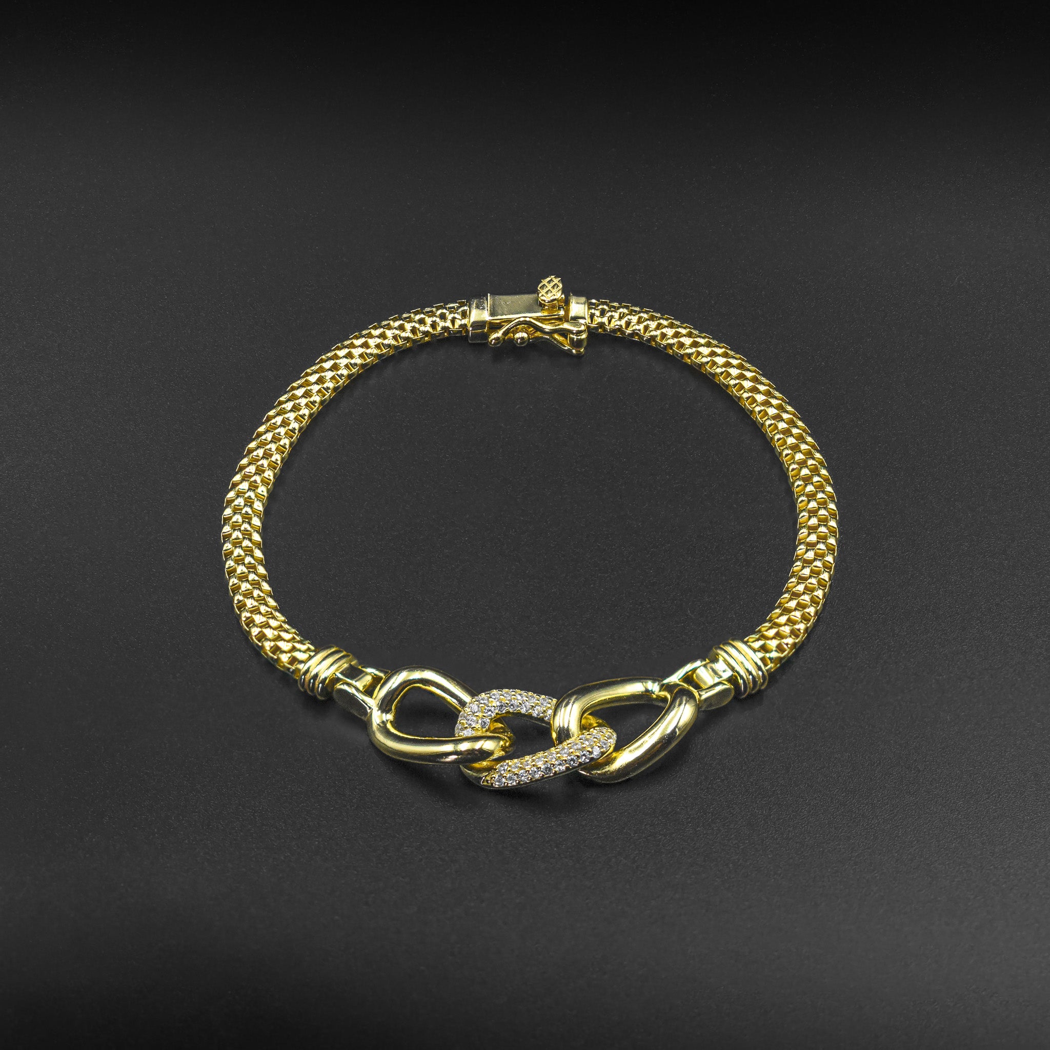 Dextera Diamond Link Bracelet
