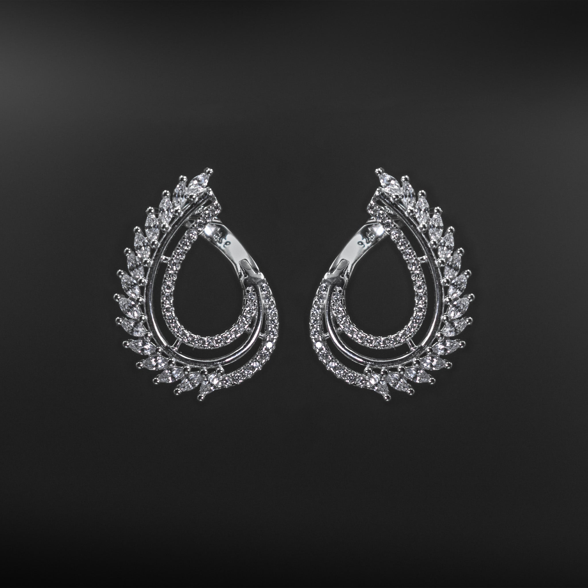 Scatter Cut Wing Earrings