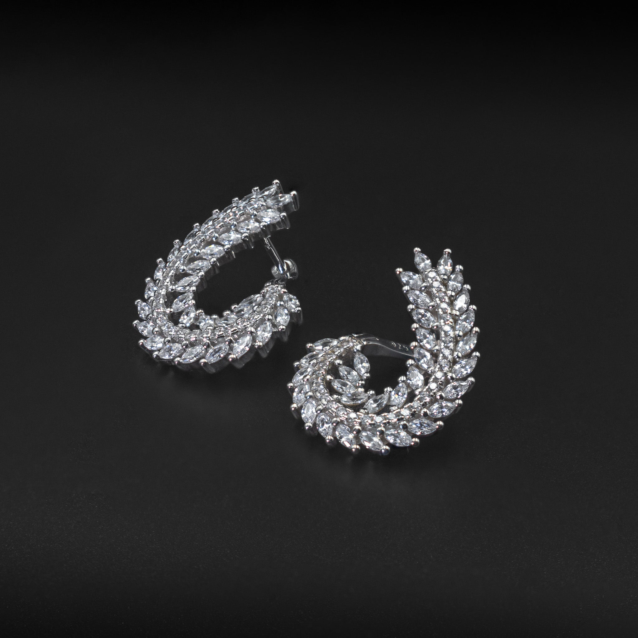 Marquise Fern Design Earrings