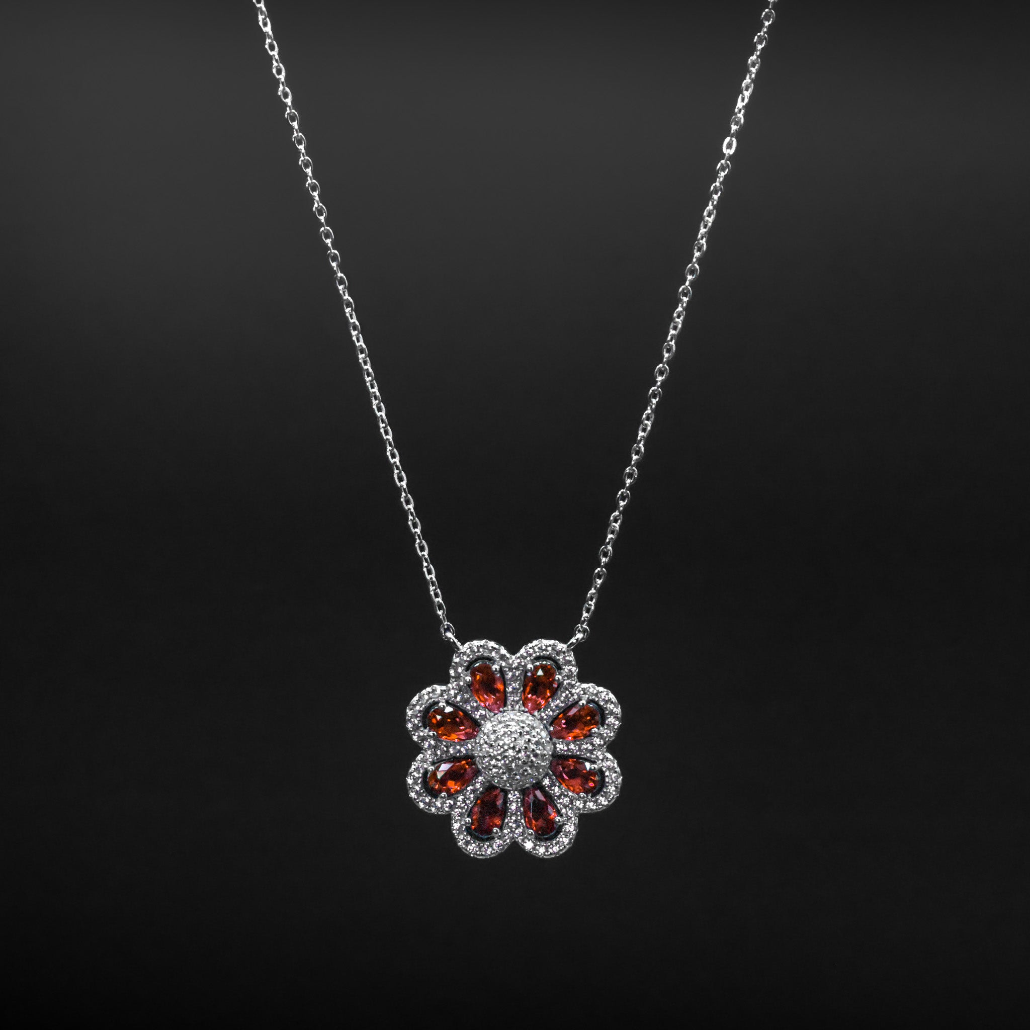 Flower Cluster Pendant & Necklace