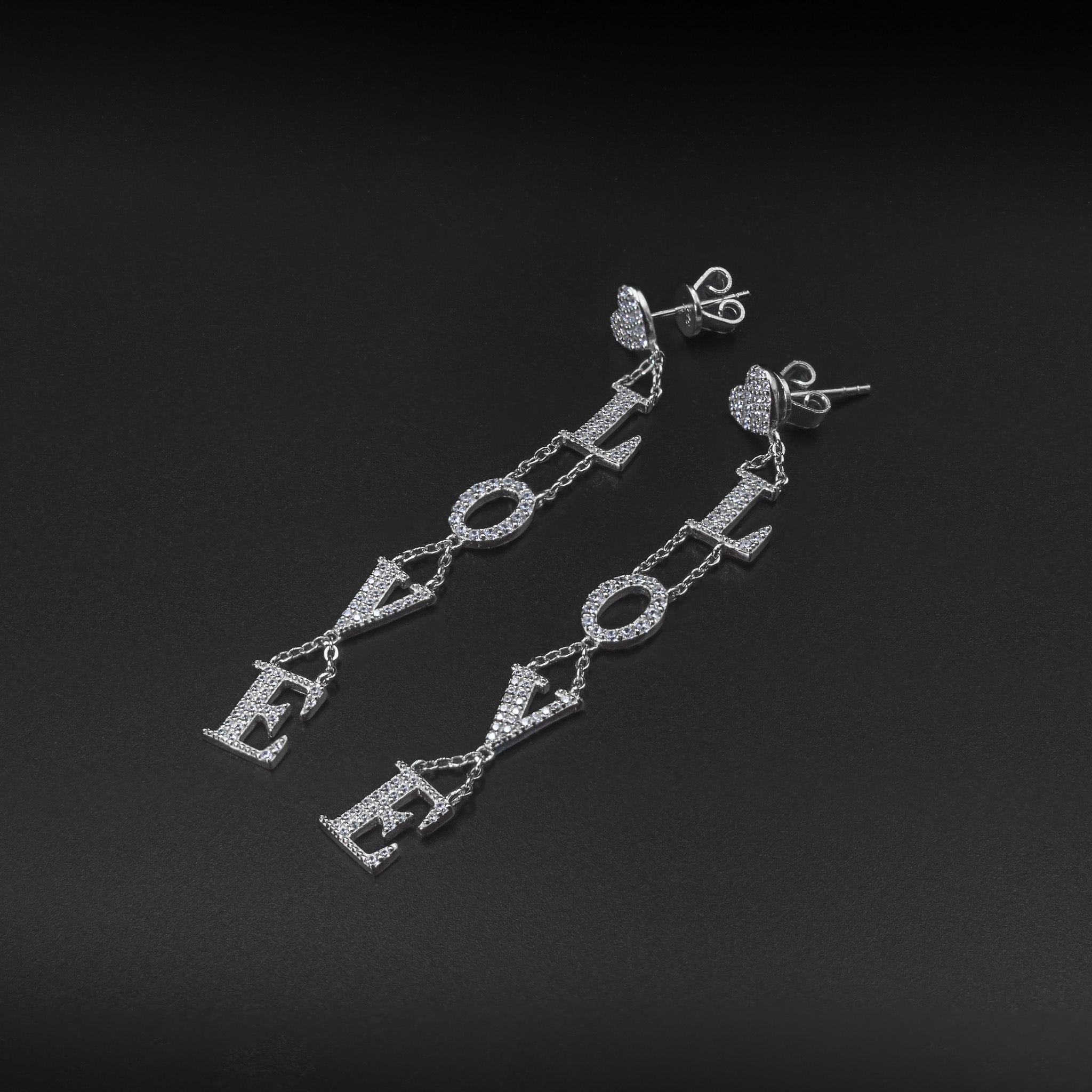 "LOVE" Dangle Drop Earrings