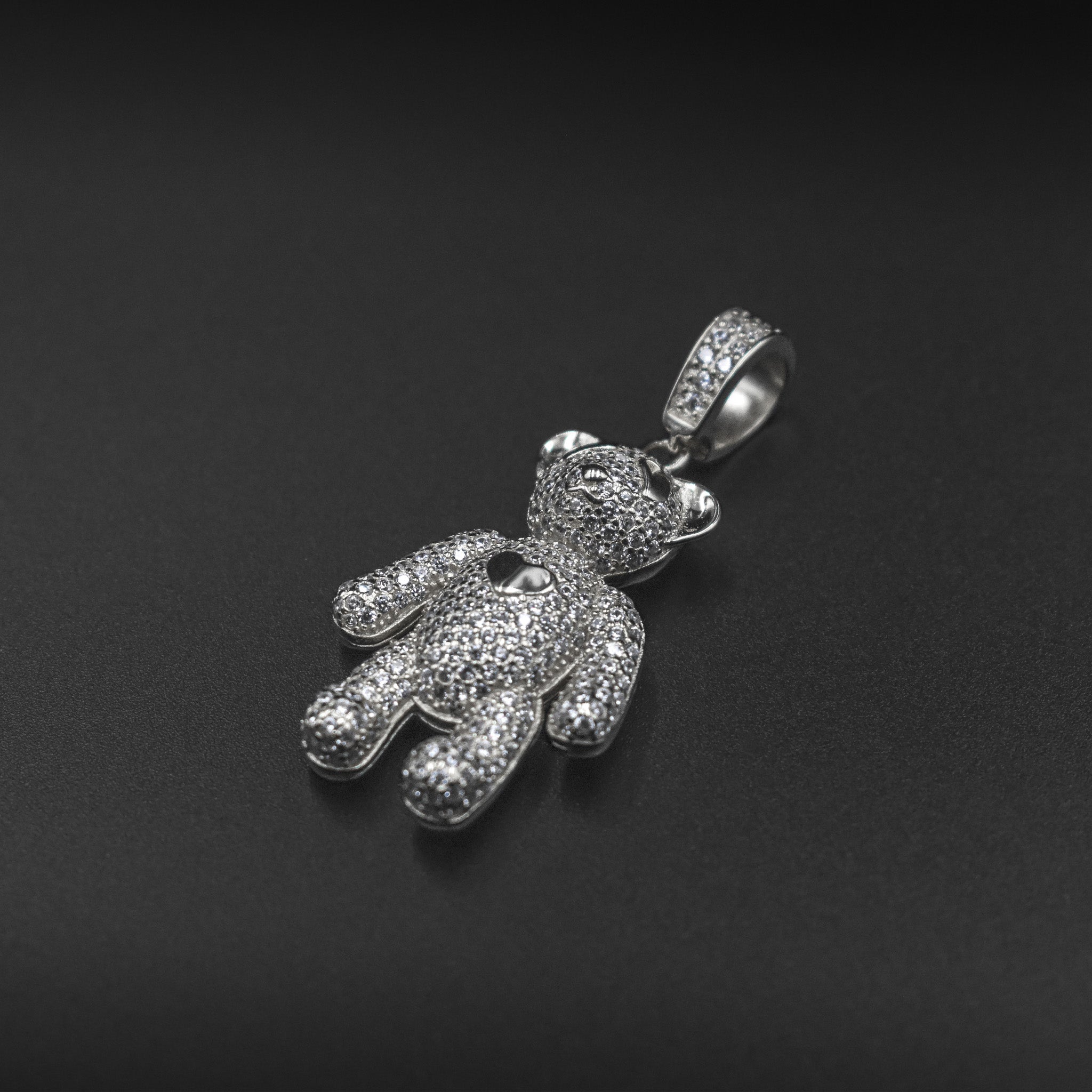 Teddy Bear Diamond Pendant
