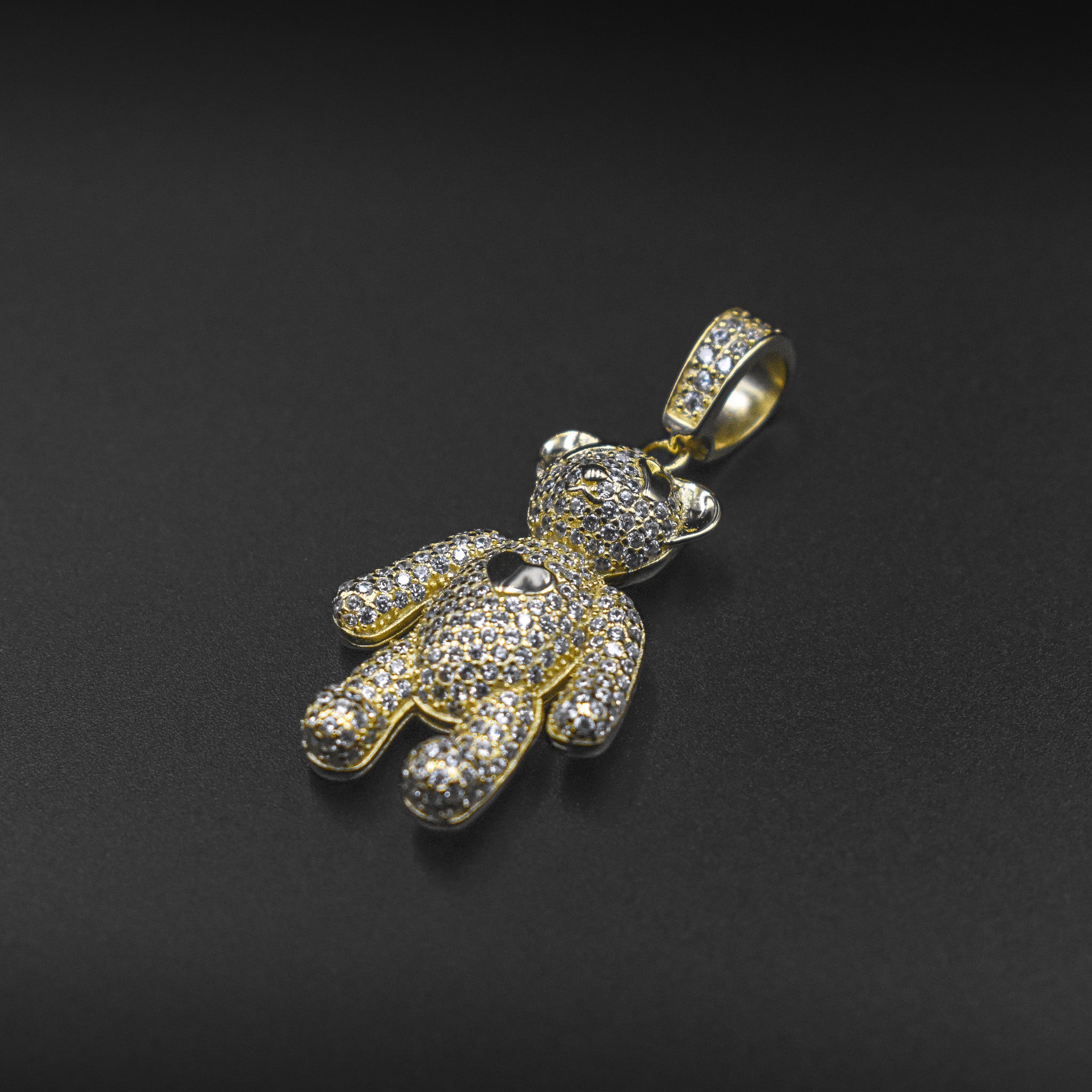 Teddy Bear Diamond Pendant