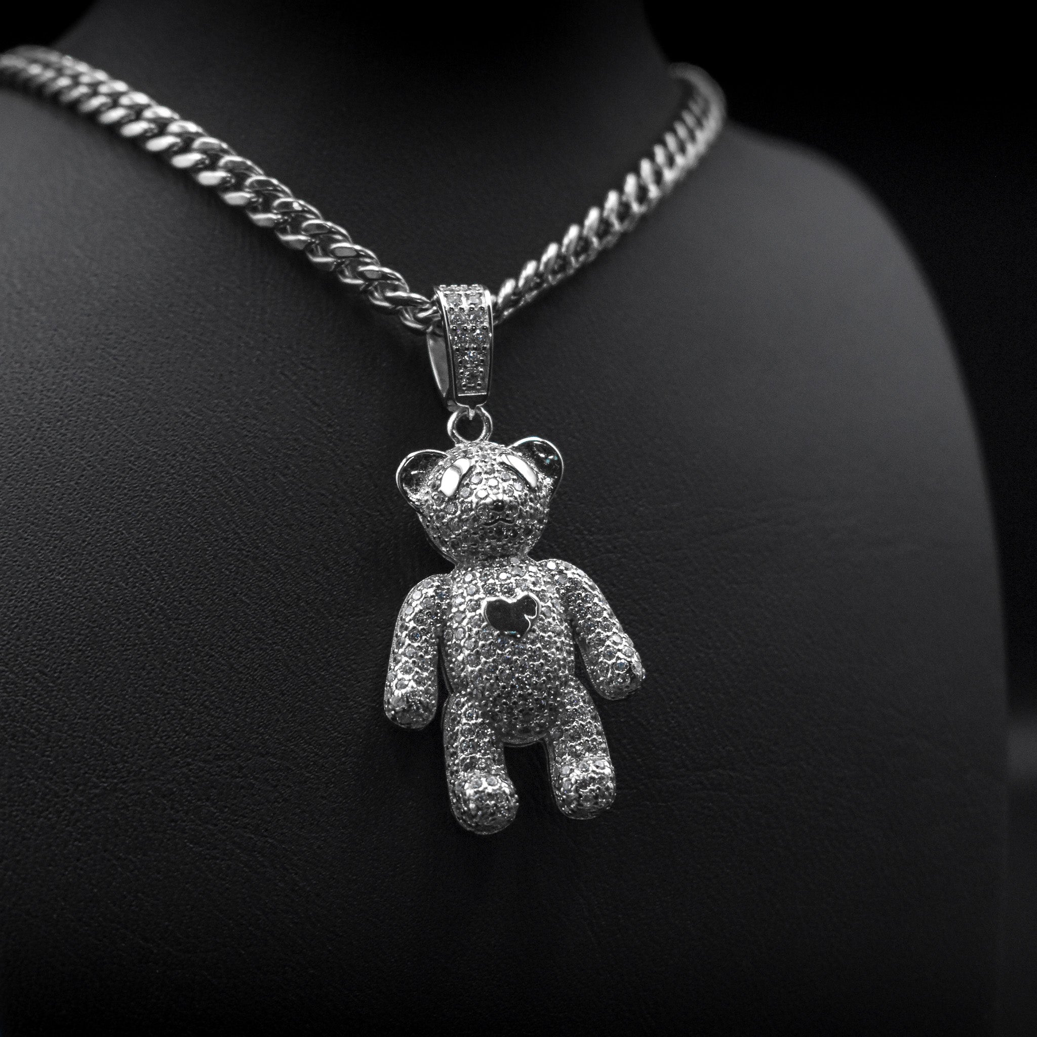 Teddy Bear Diamond Pendant