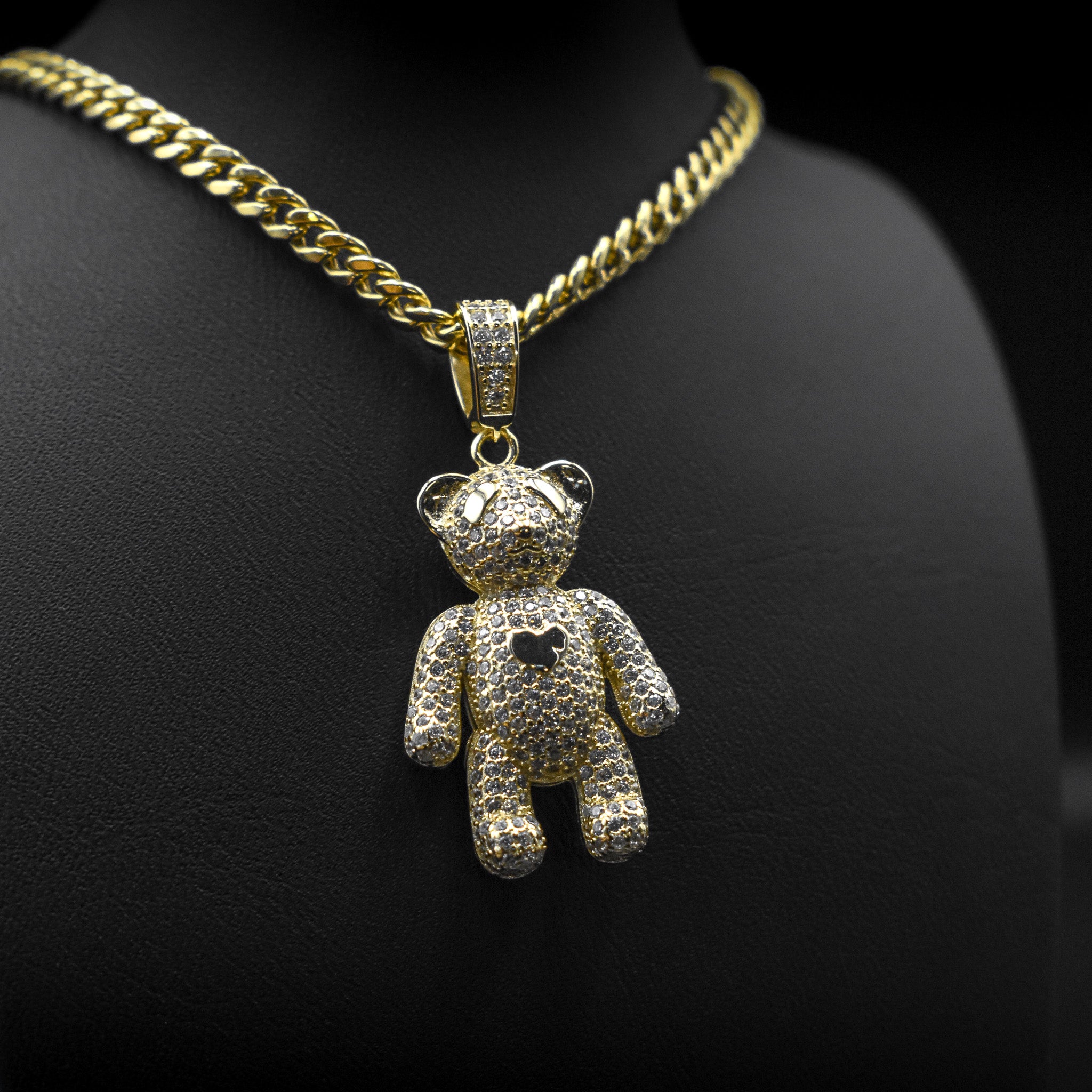 Teddy Bear Diamond Pendant
