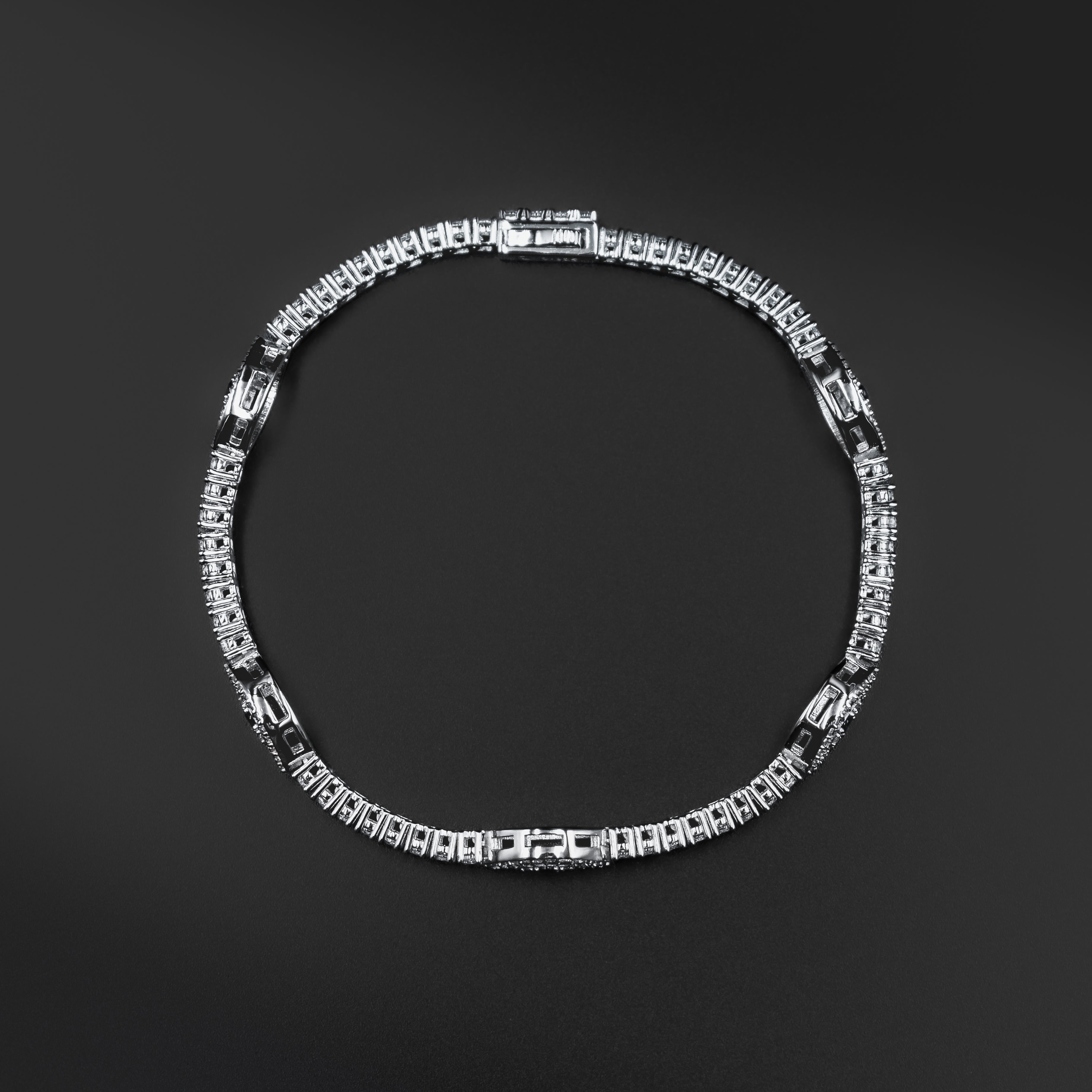 Diamond Evil Eye Tennis Bracelet