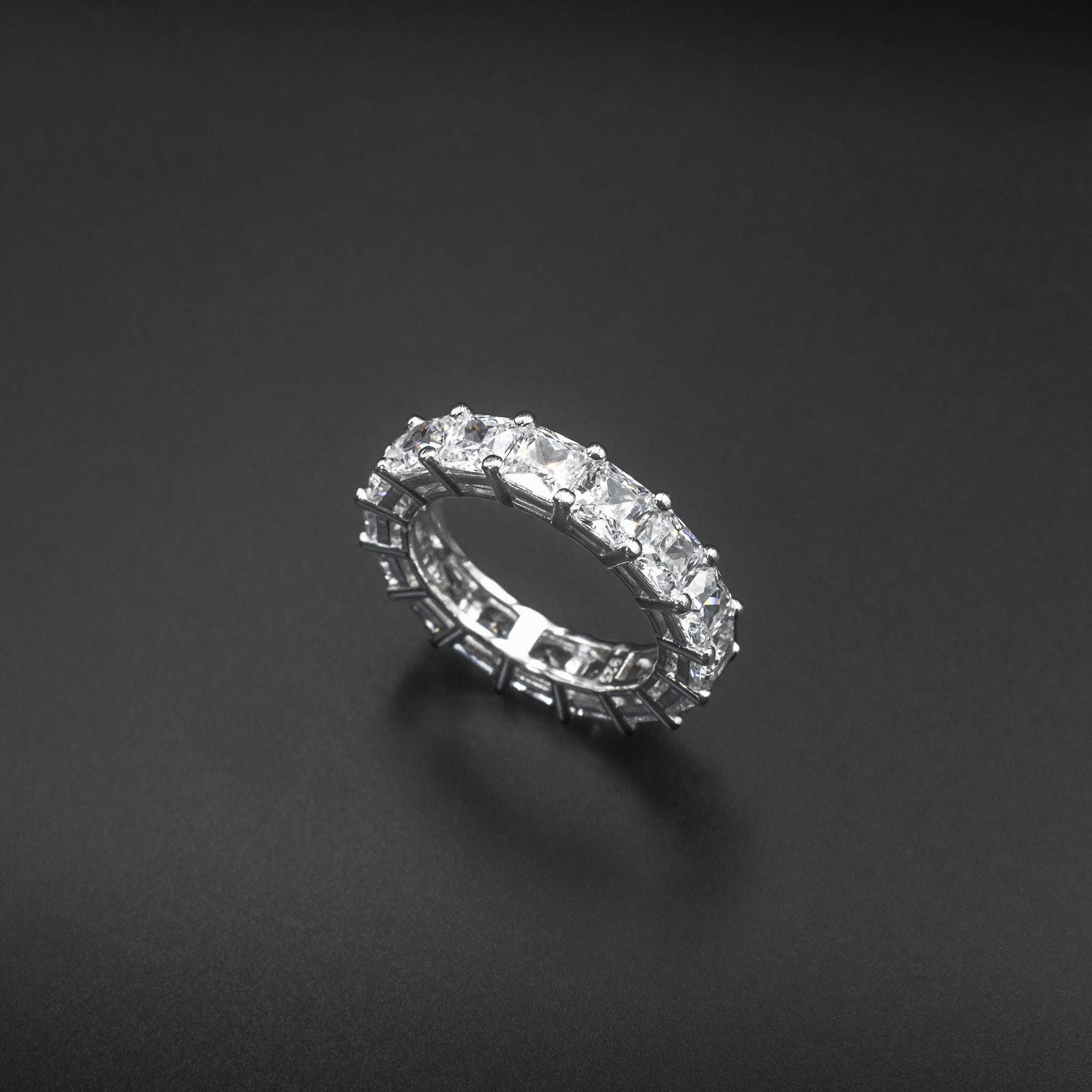 Square Diamond Eternity Ring