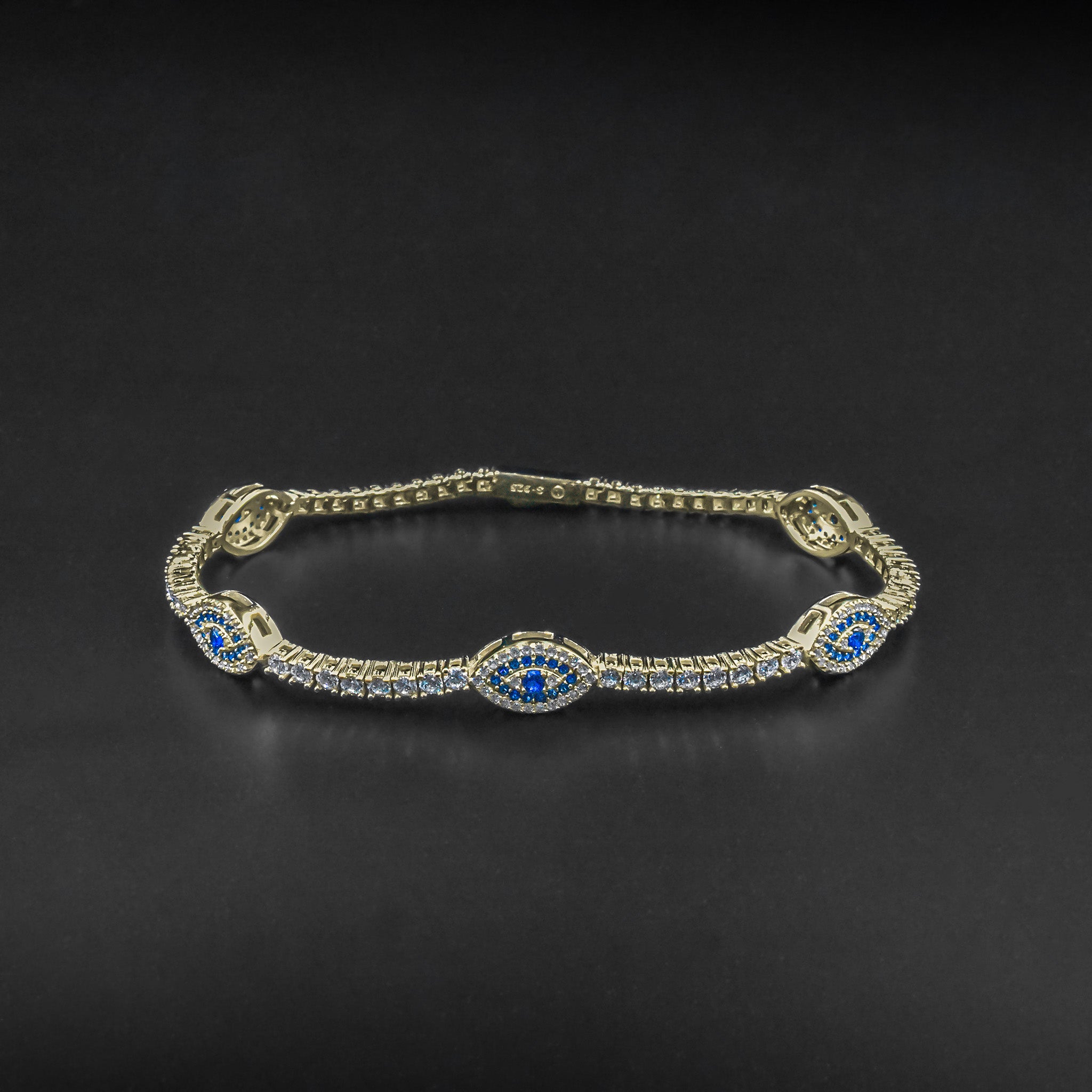 Diamond Evil Eye Tennis Bracelet