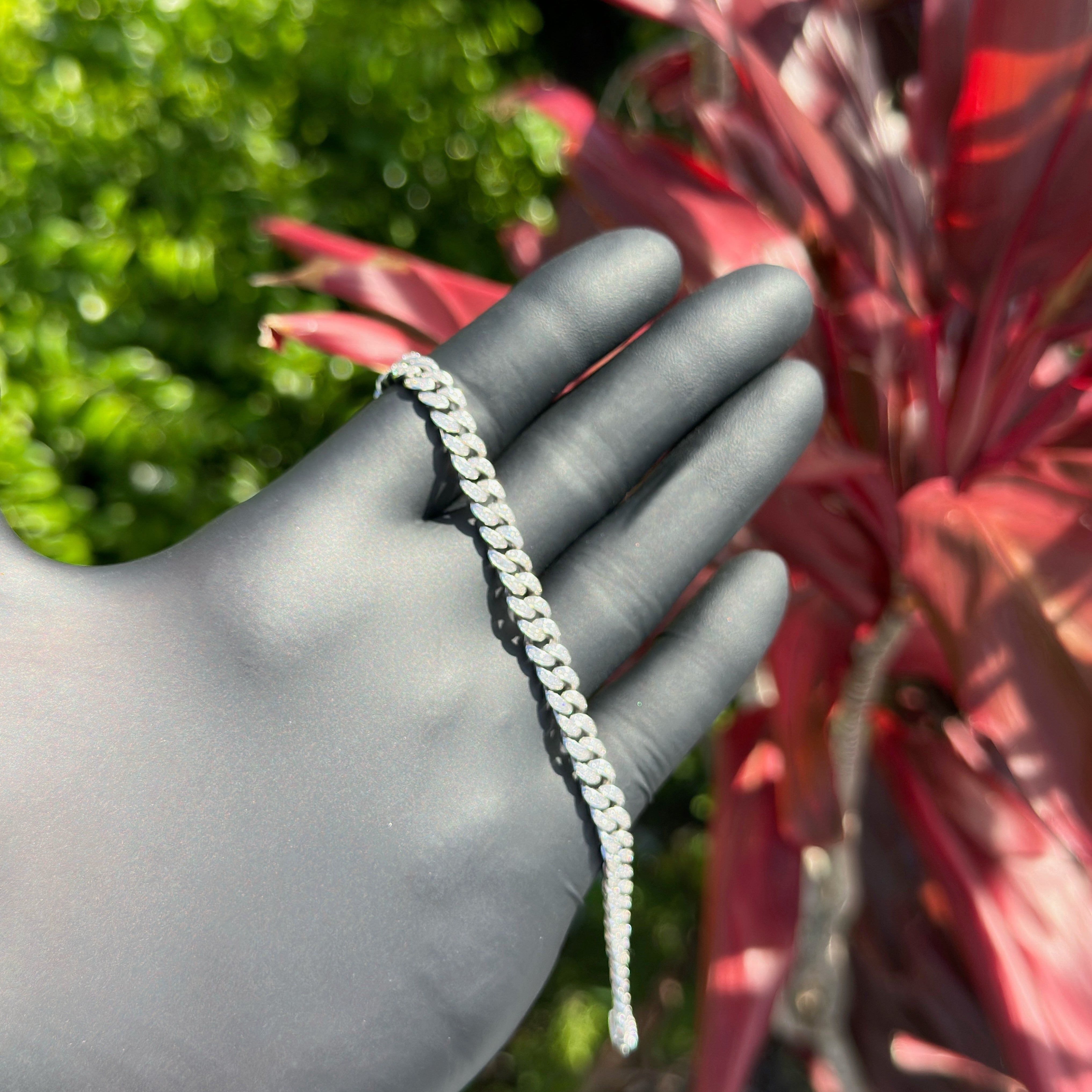 Iced Out Cuban Link Bracelet | 925 Sterling Silver CZ | Hip-Hop Inspired Luxury