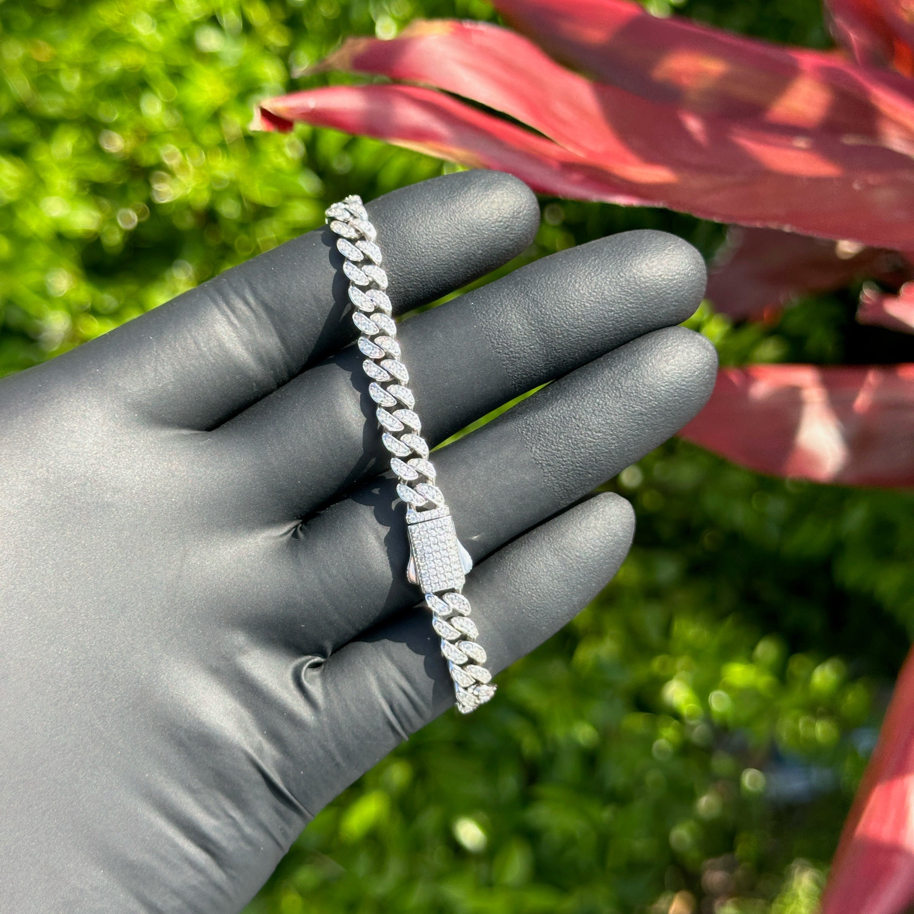 Iced Out Cuban Link Bracelet | 925 Sterling Silver CZ | Hip-Hop Inspired Luxury