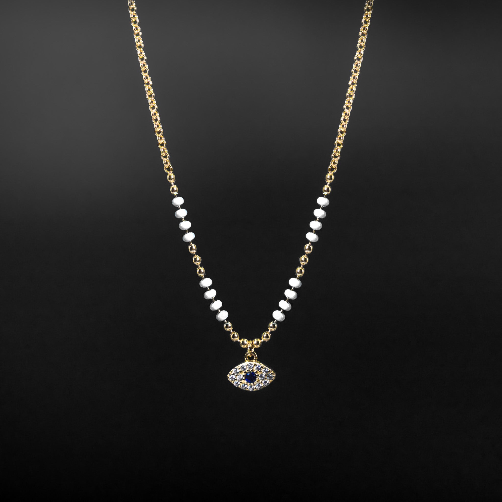 Beaded Evil Eye Necklace