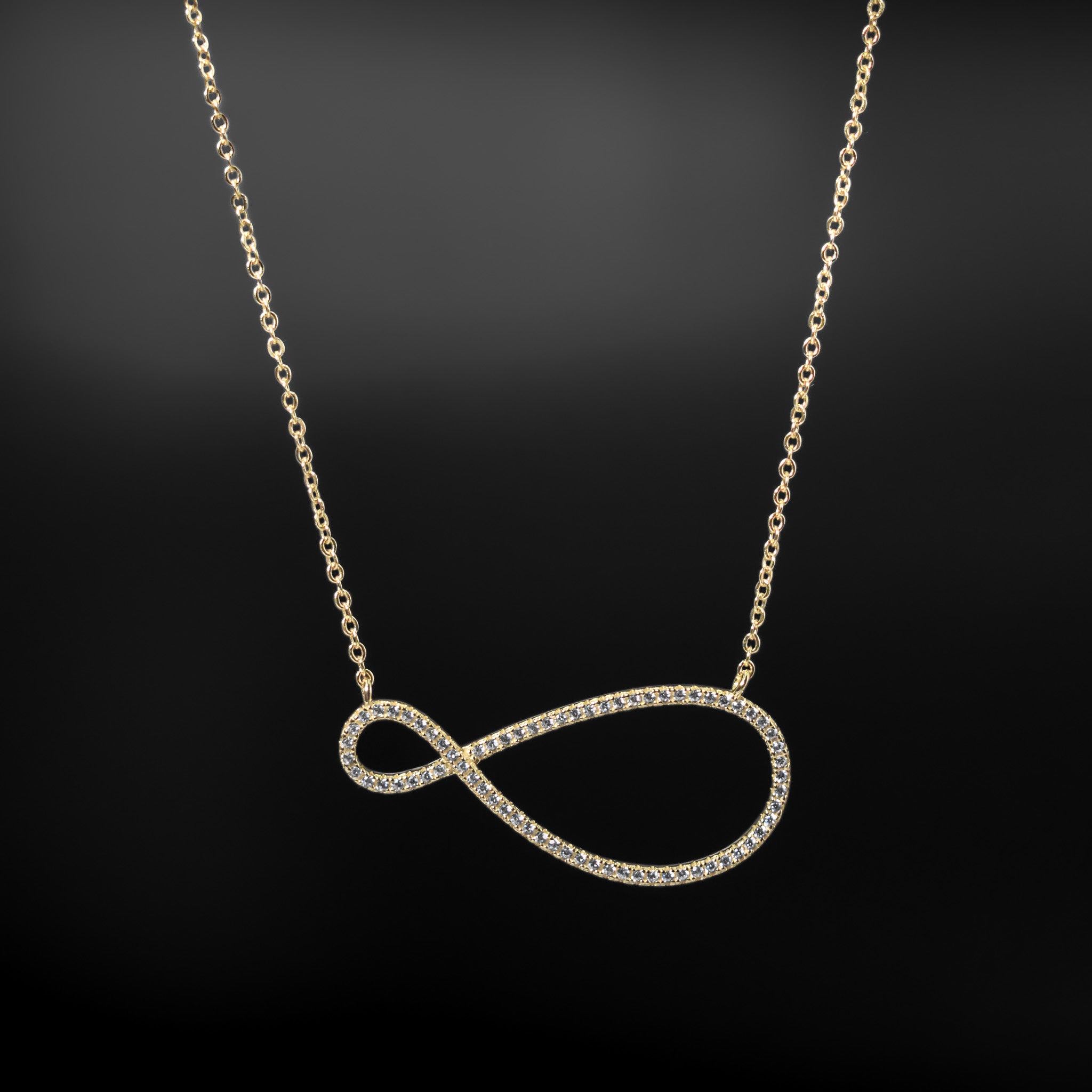 Forever Love Infinity Hoop Necklace