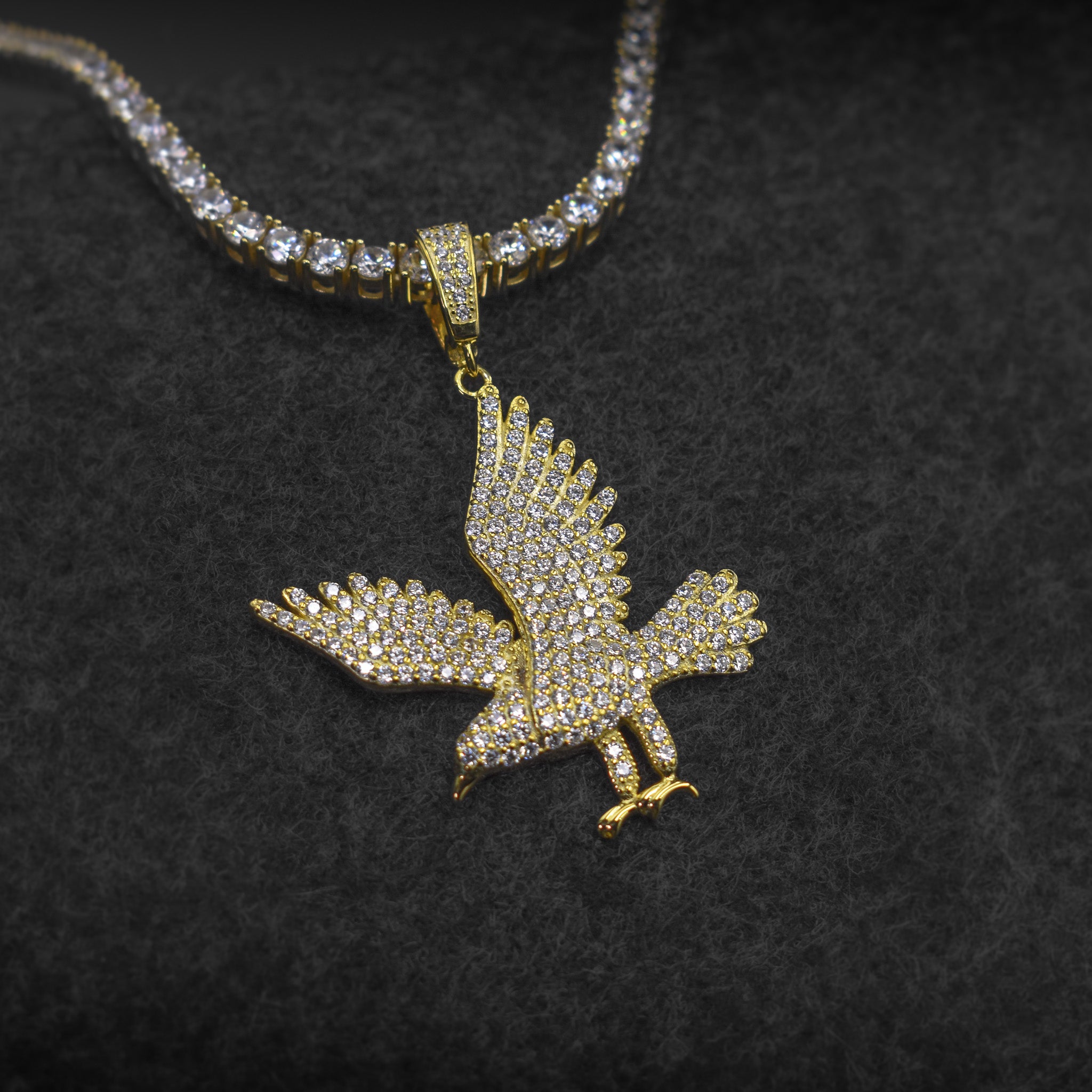 Eagle Diamond Pave Pendant