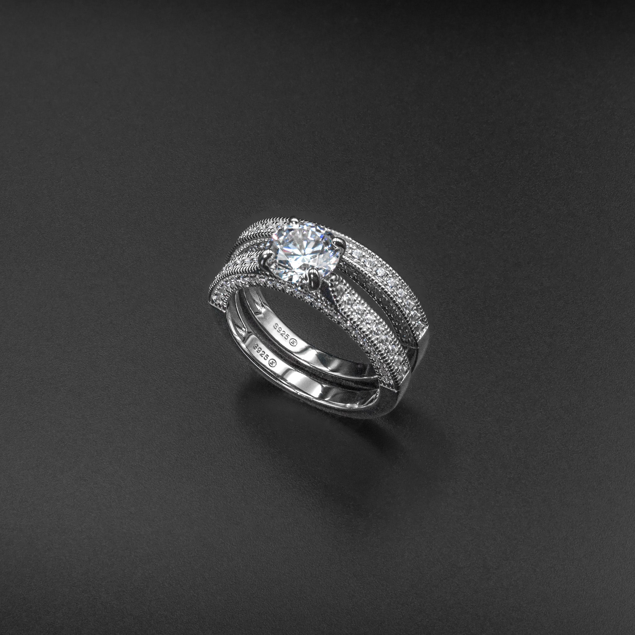 Classic Engagement Style Ring Set