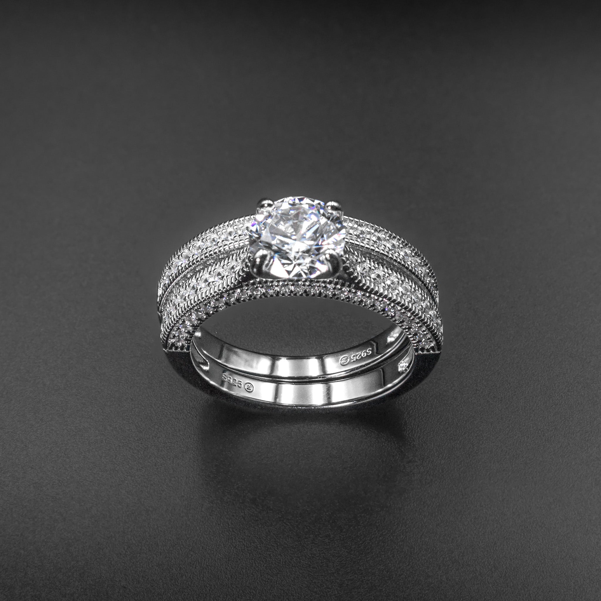Classic Engagement Style Ring Set