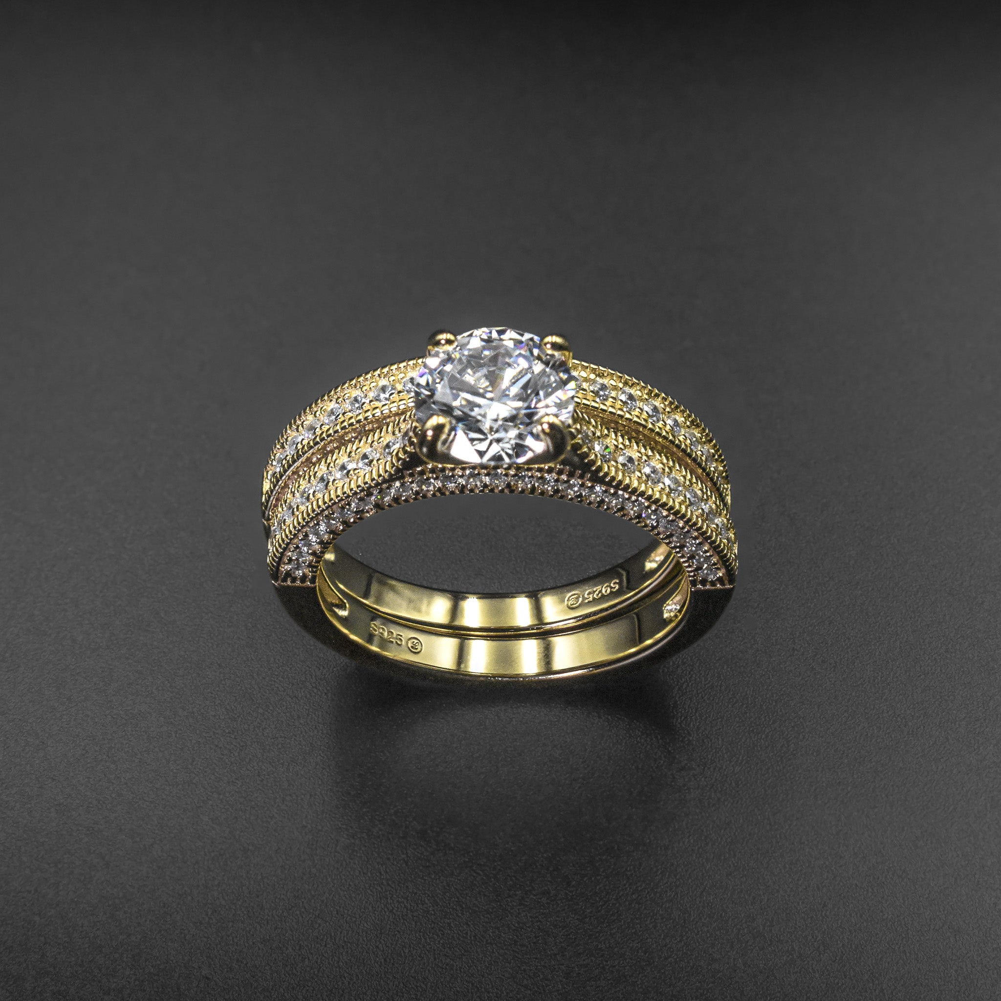 Classic Engagement Style Ring Set