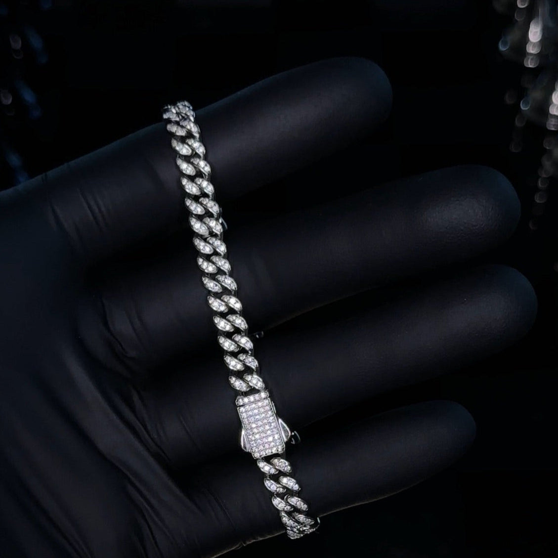 Iced Out Cuban Link Bracelet | 925 Sterling Silver CZ | Hip-Hop Inspired Luxury