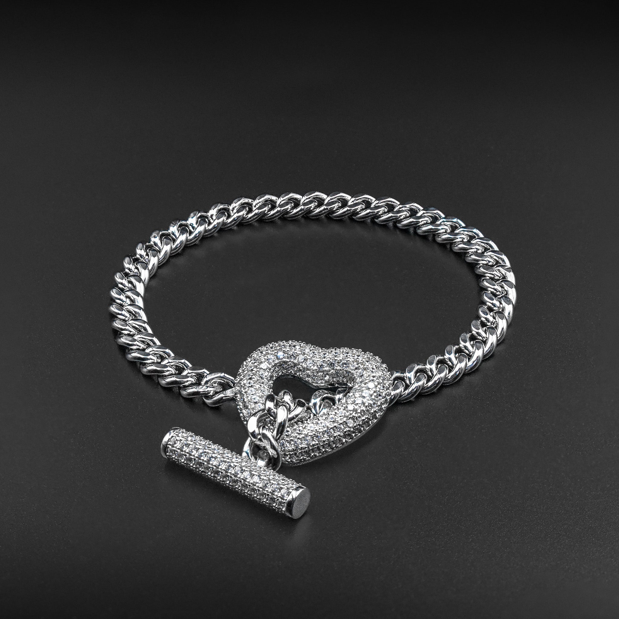 Miami Cuban Heart Bracelet
