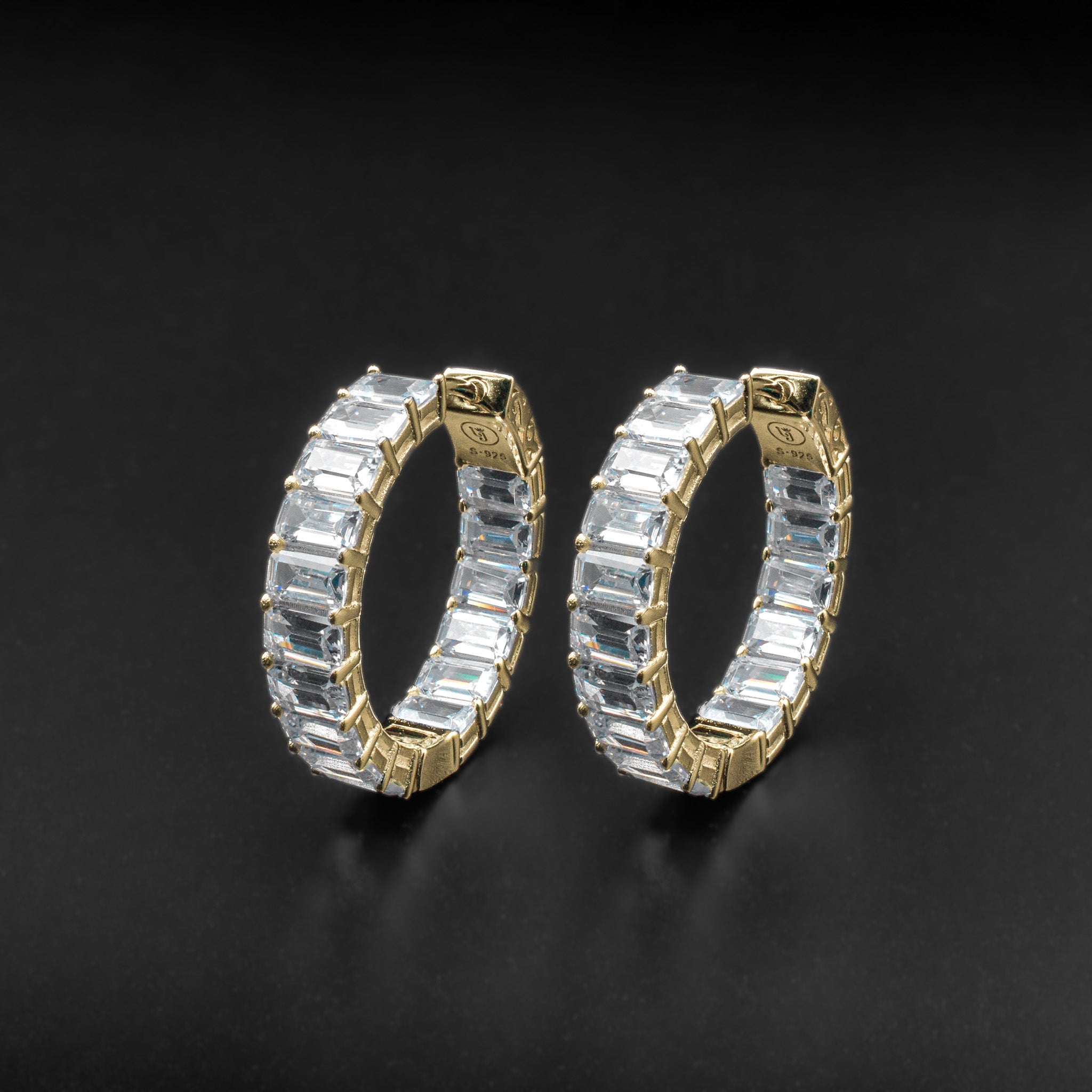 Diamond Baguette Earrings