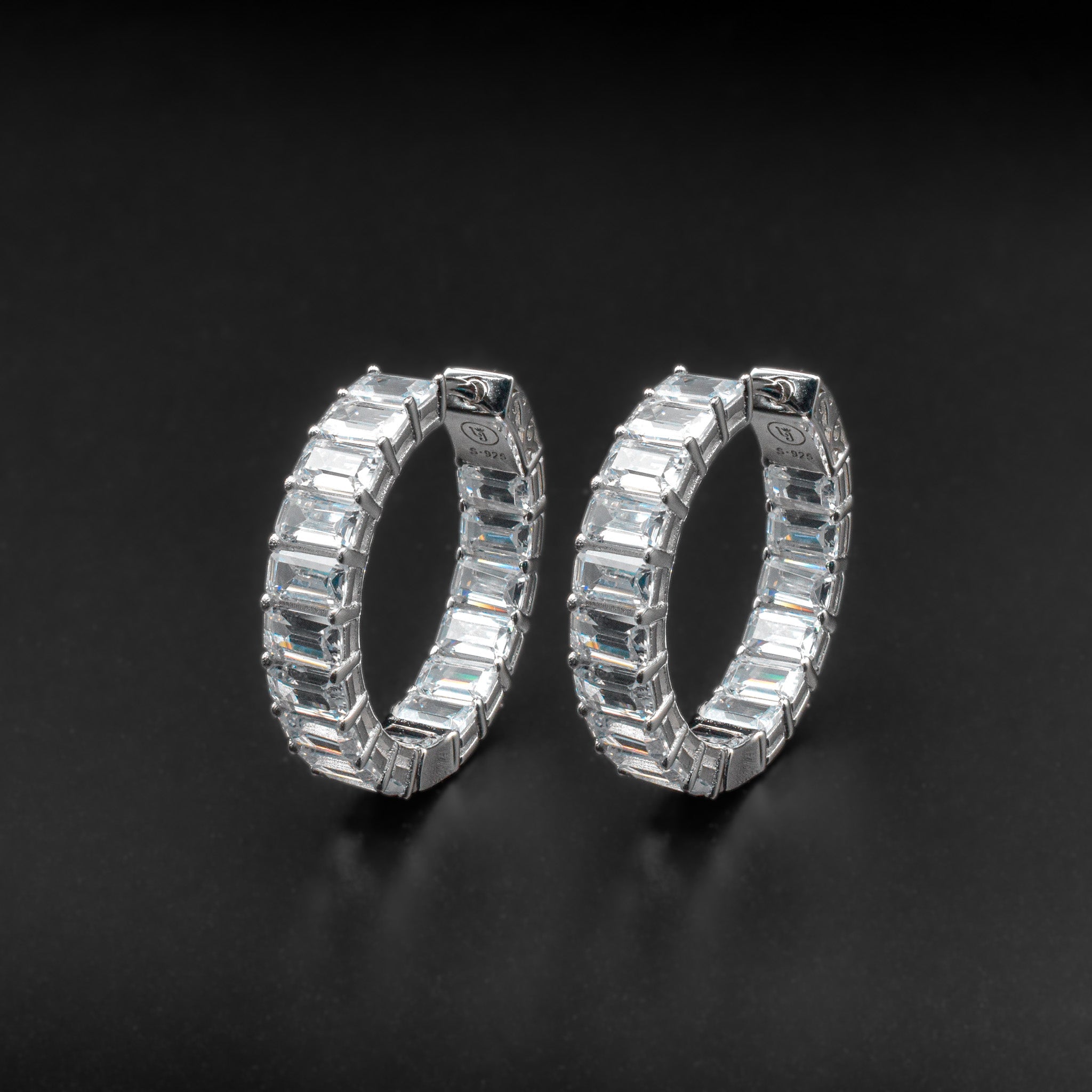 Diamond Baguette Earrings