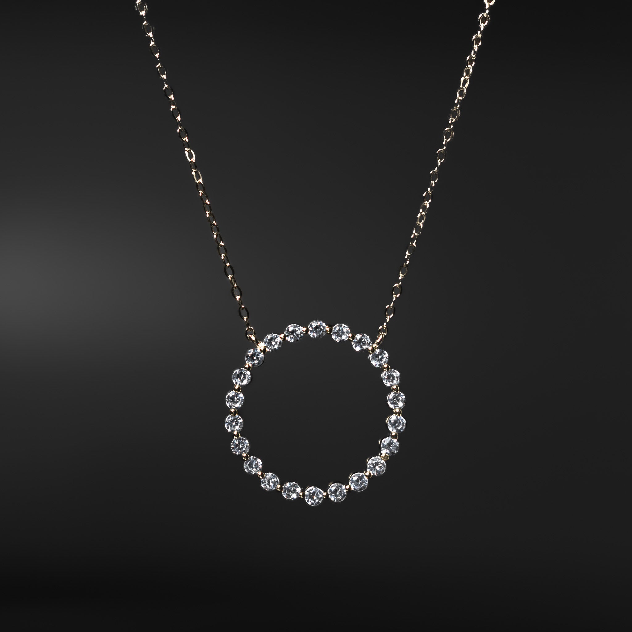 Eternity ring deals necklace