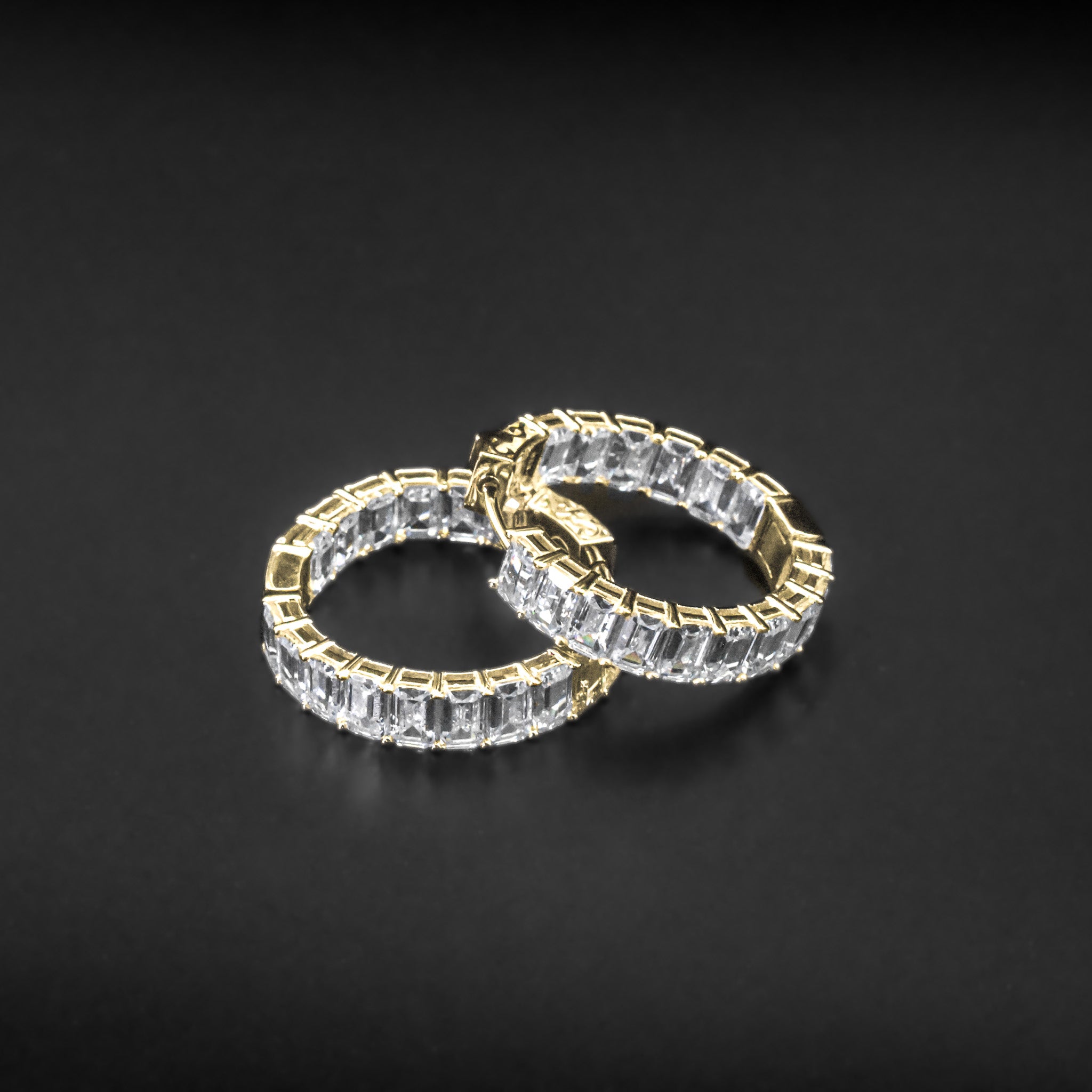 Diamond Baguette Earrings