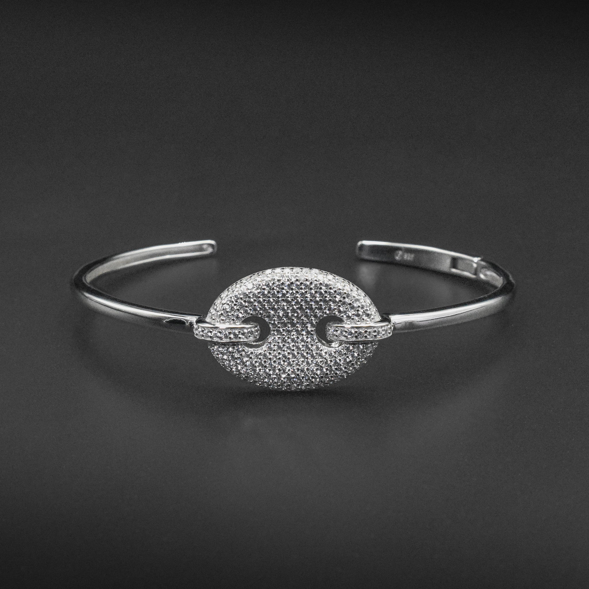 Diamond Pavé Mariner Link Bracelet