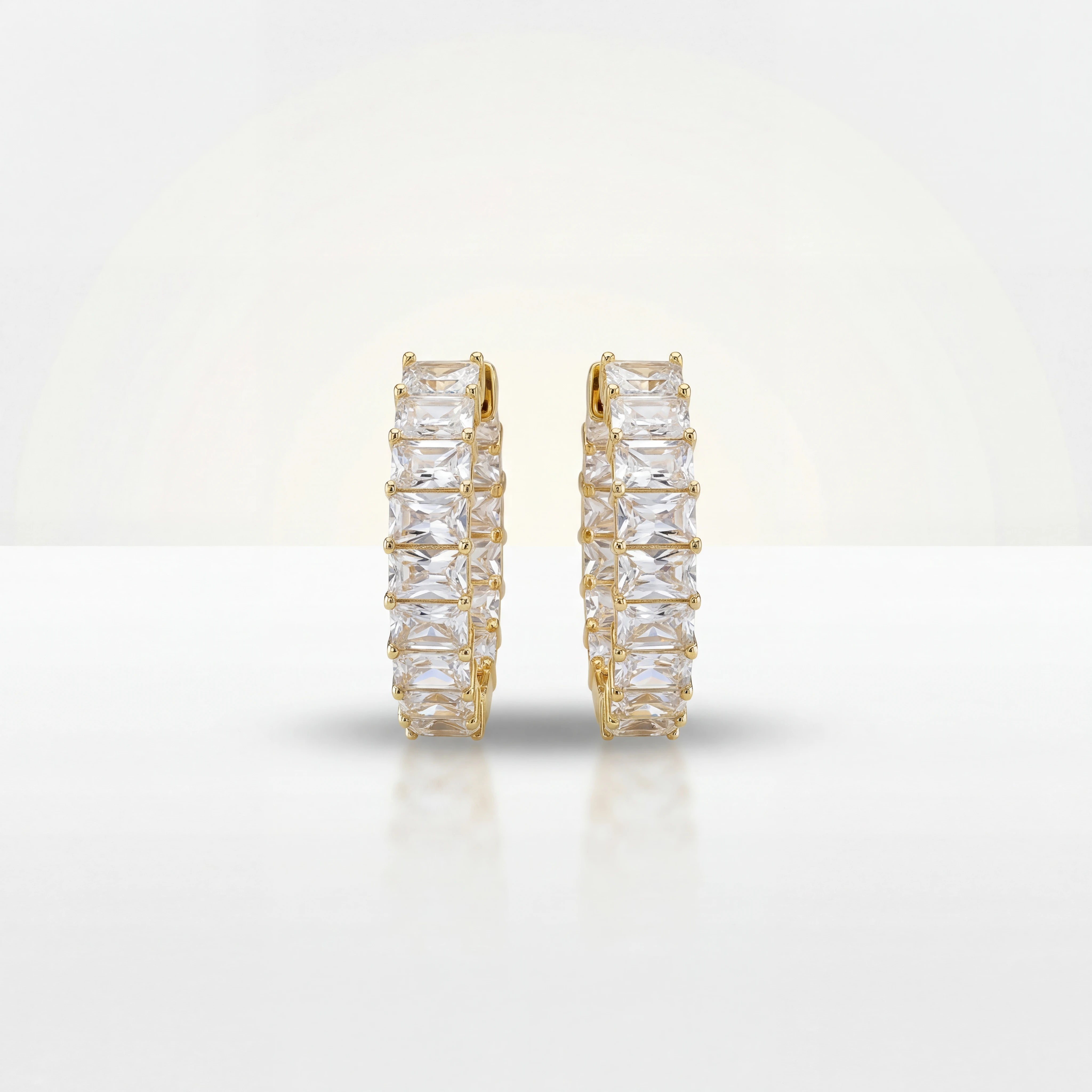 Diamond Baguette Earrings