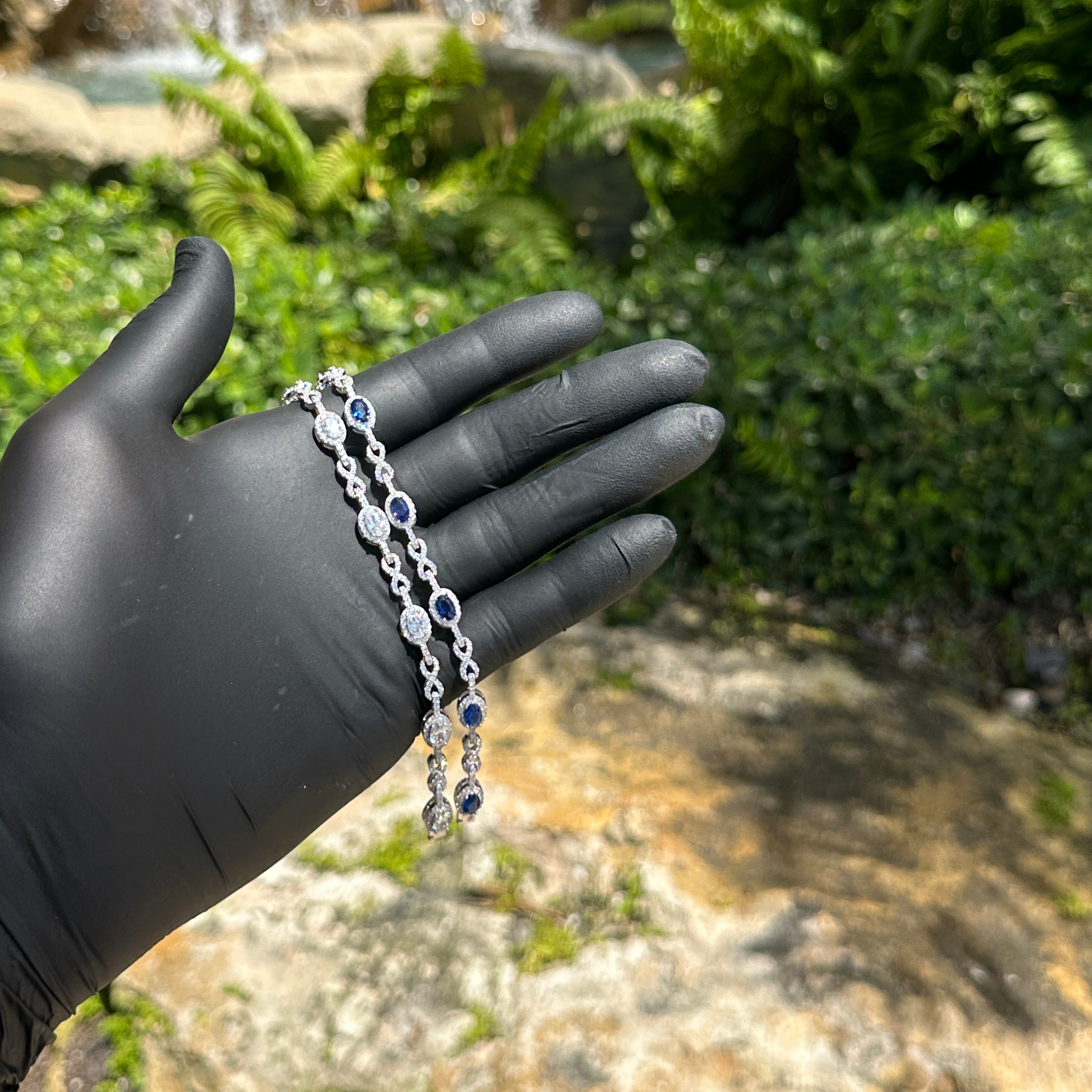 Oval & Infinity Tennis Bracelet