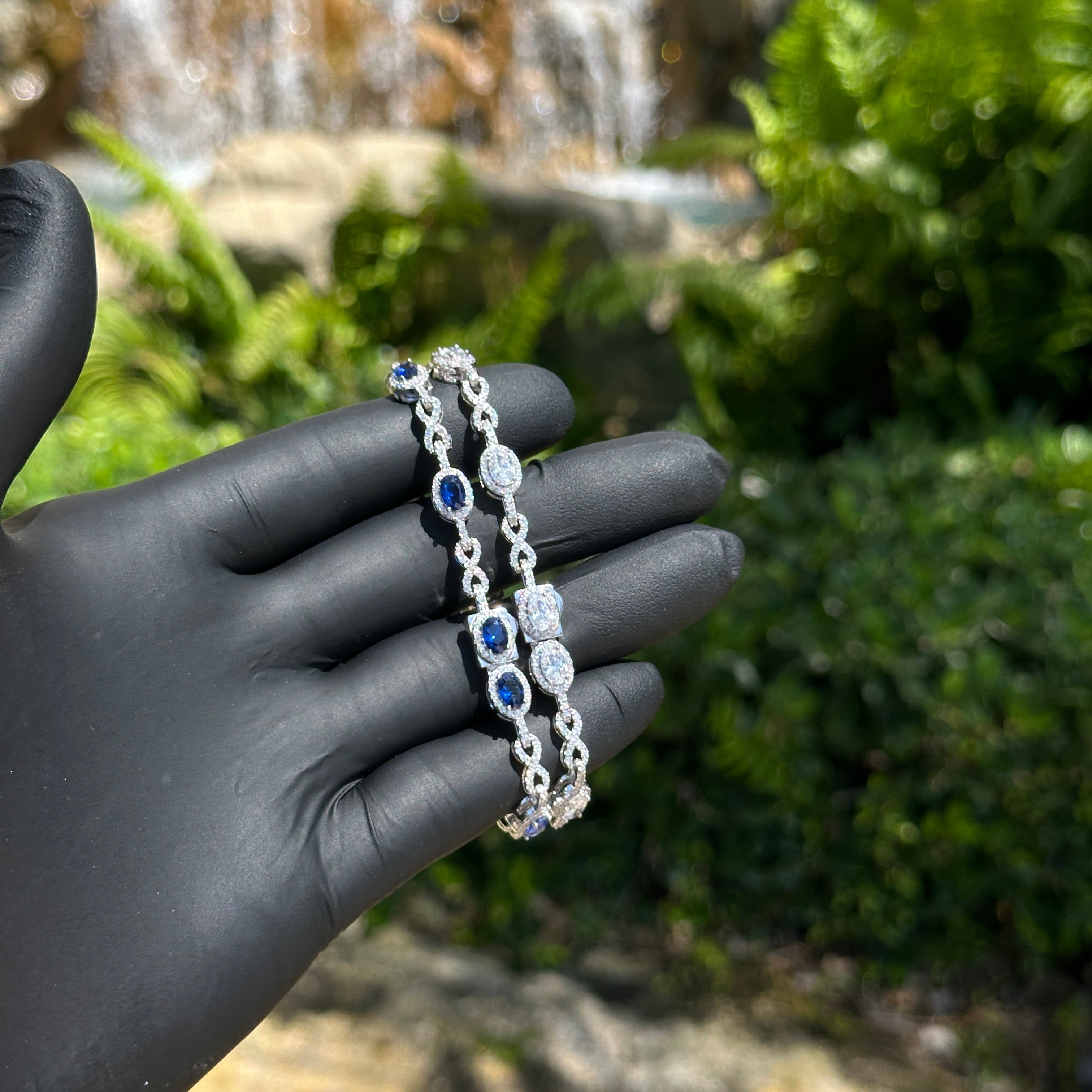 Oval & Infinity Tennis Bracelet