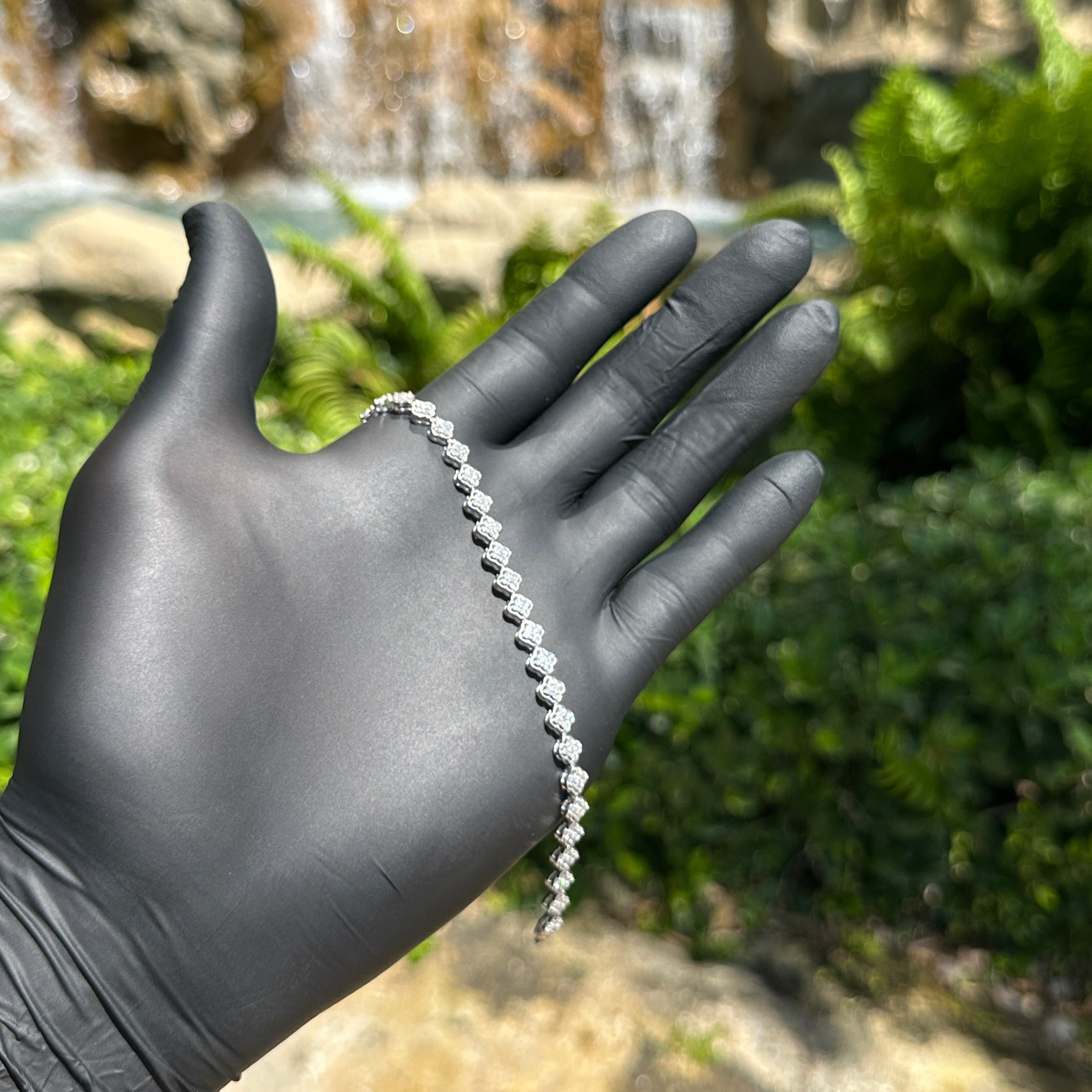 Mini Clover Tennis Bracelet