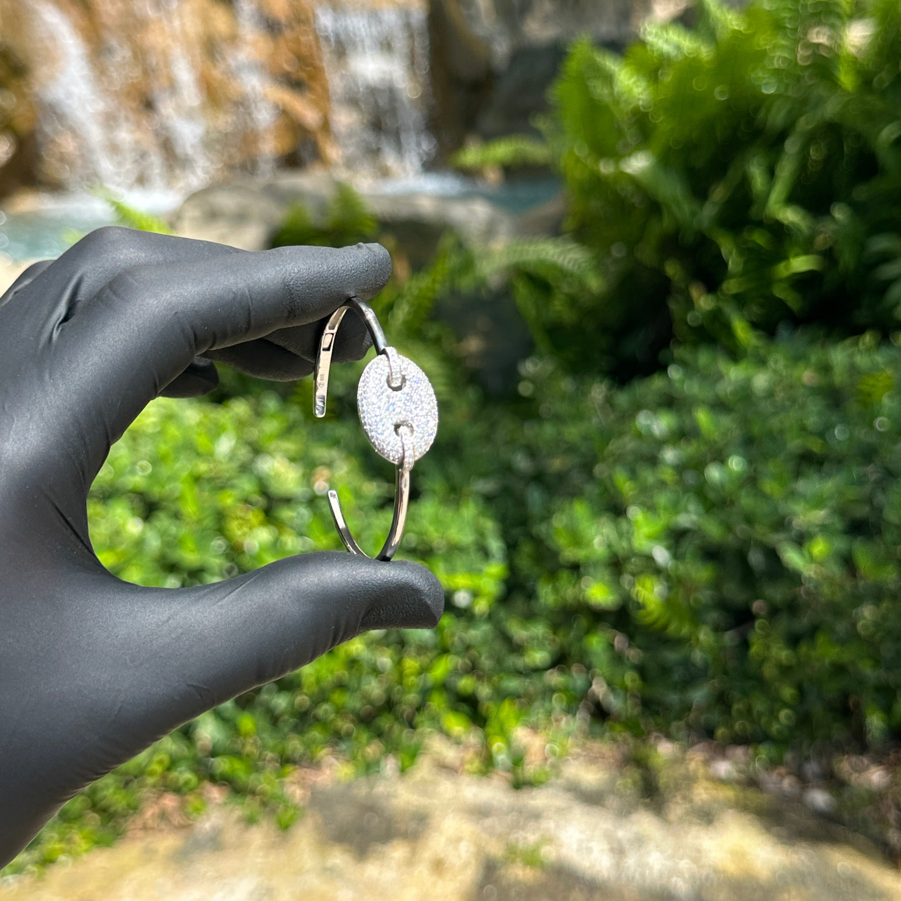 Shell Pavé Cuff Bracelet