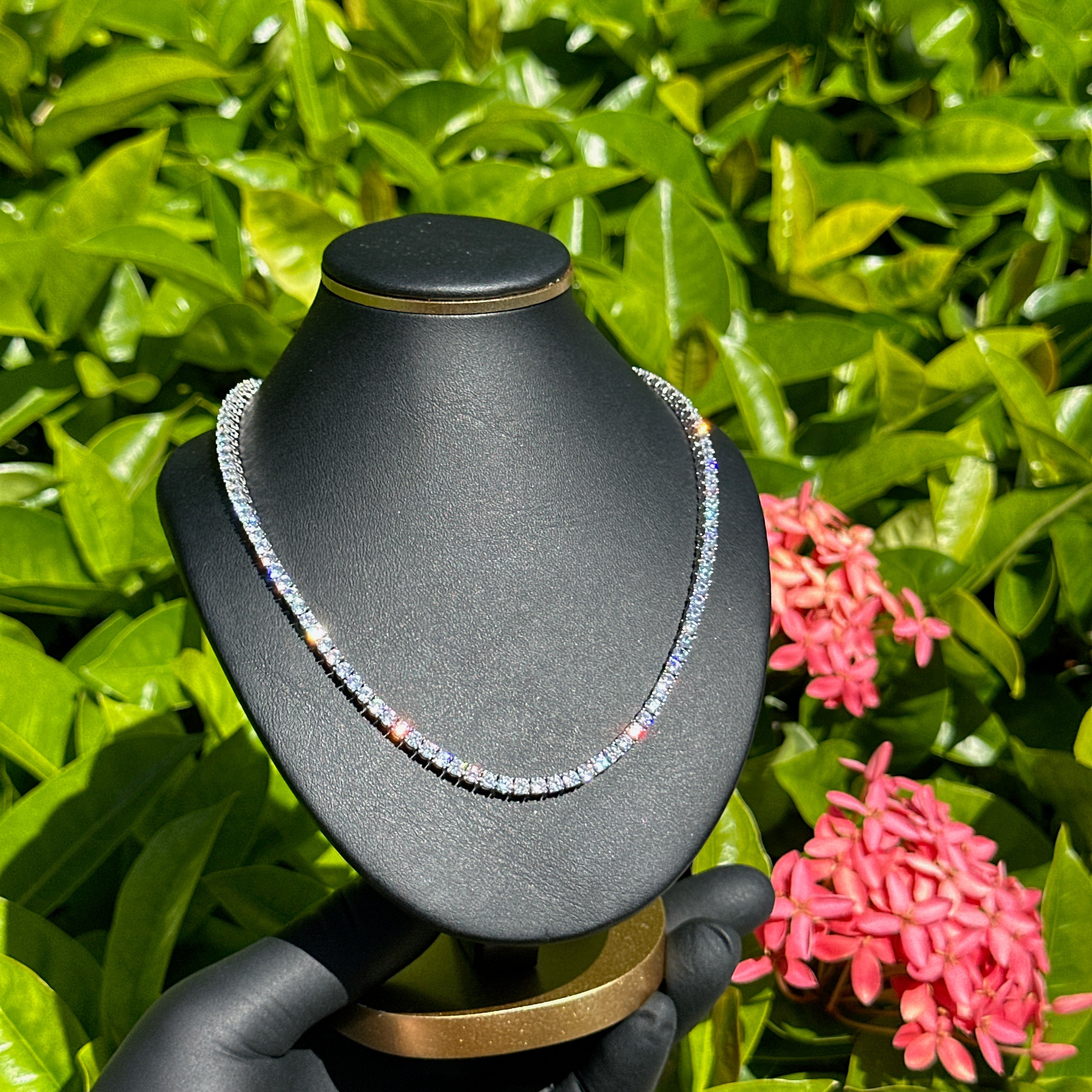 3mm Sterling Silver Tennis Necklace