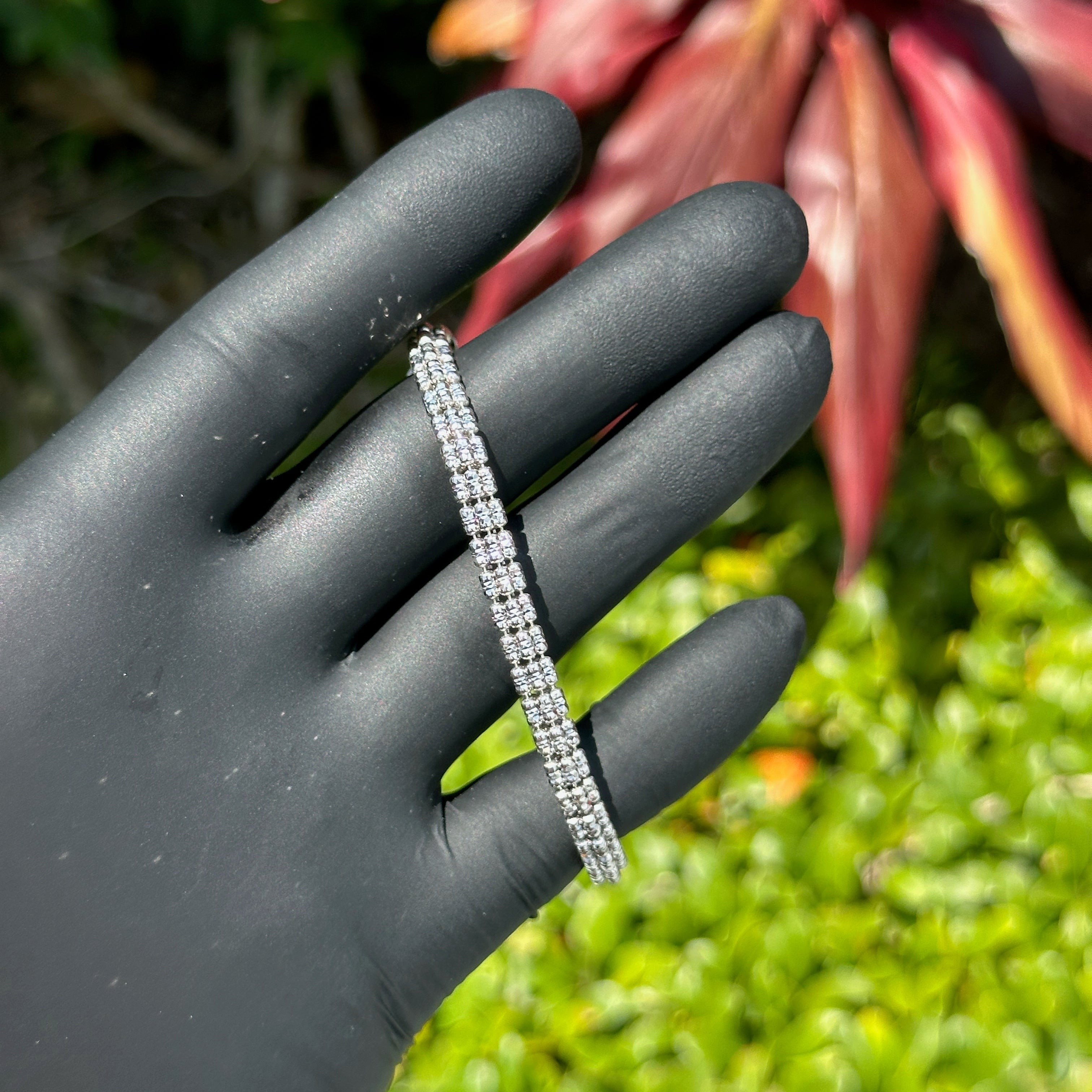 Diamond-Cut Silver Bracelet – Solid Sterling Silver | High Shine Statement Link Chain