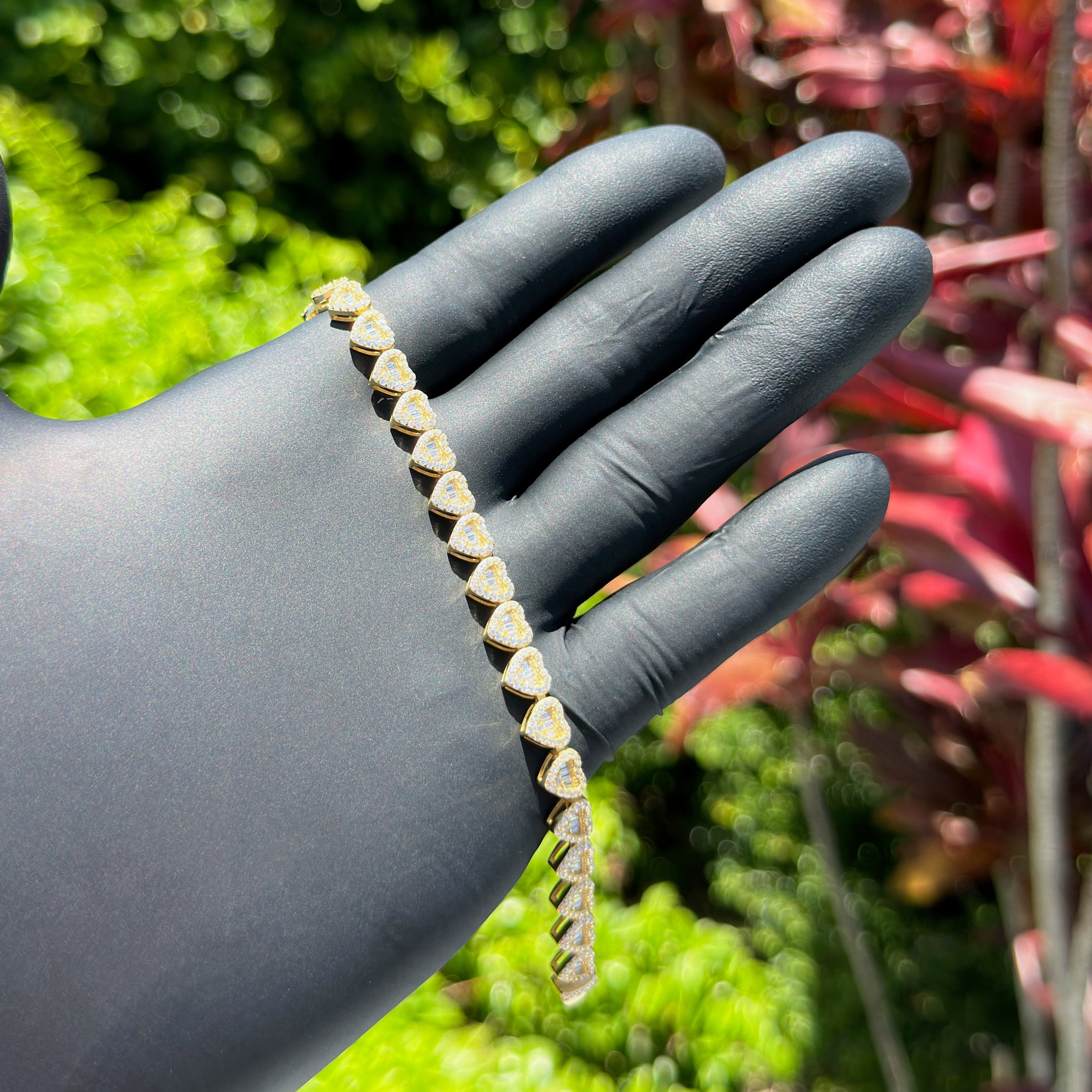 Heart Tennis Bracelet