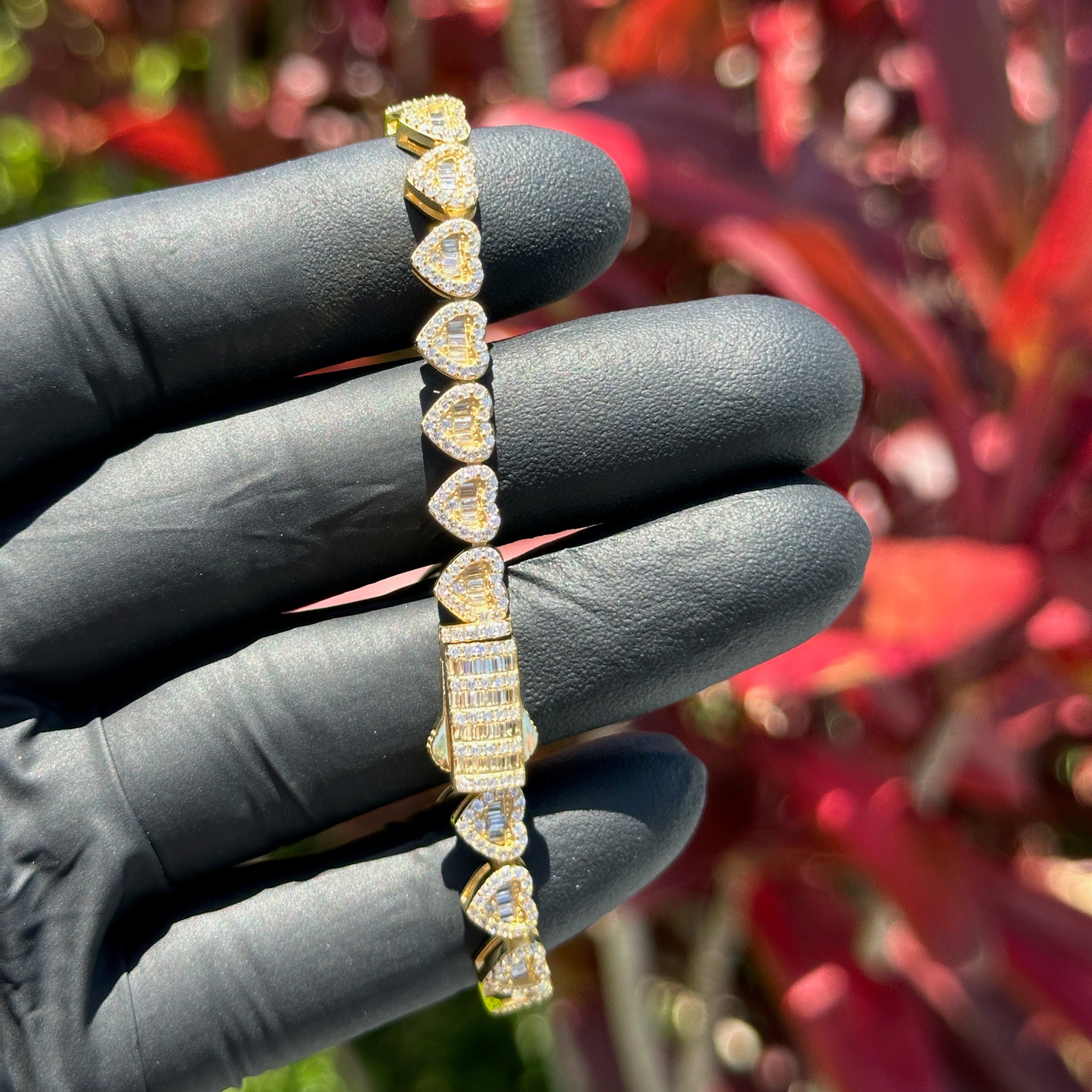 Heart Tennis Bracelet
