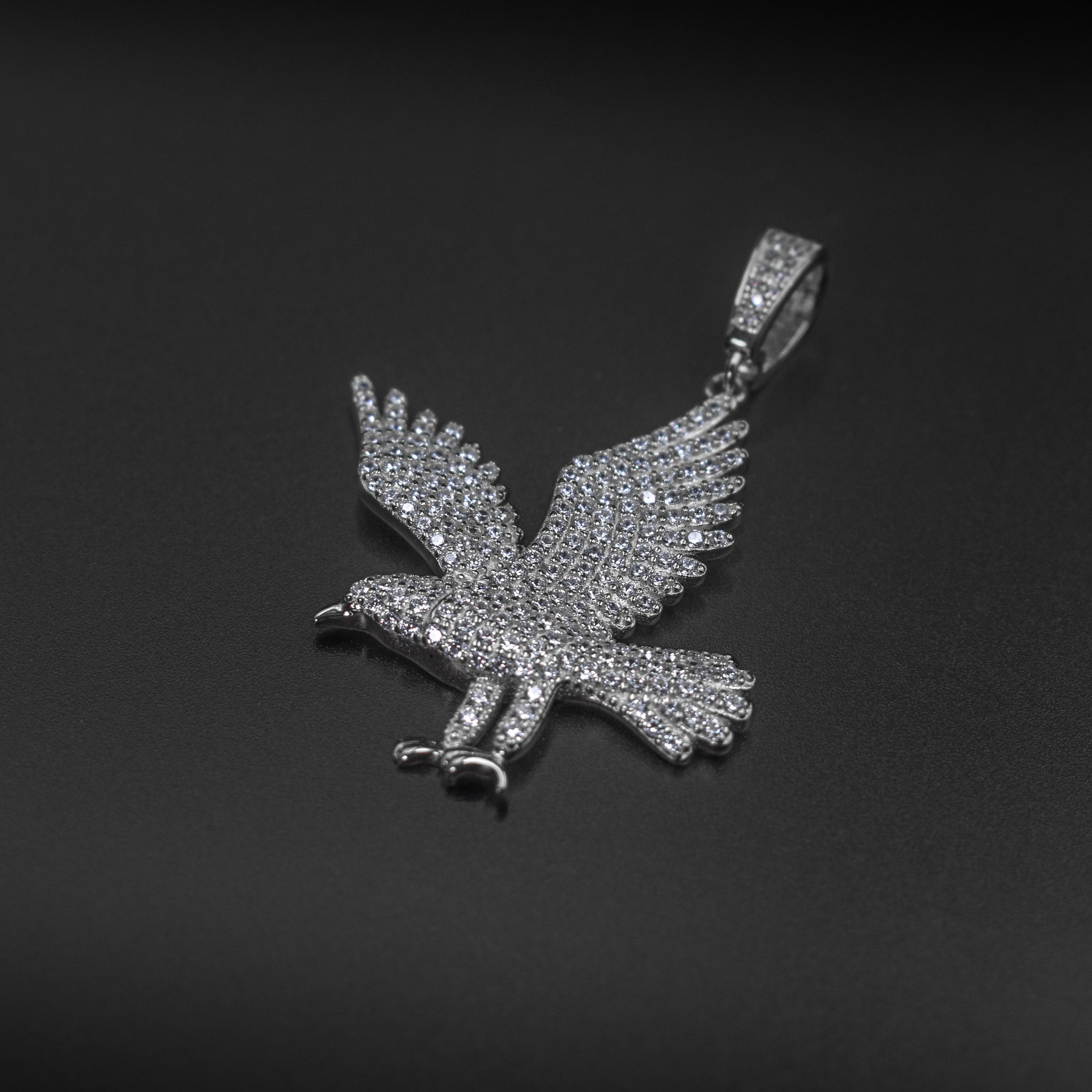 Halloween Jewelry!! Pave Diamond Eagle Pendant, outlet 925 Sterling Silver Jewelry, Diamond Eagle Pendant, Pave Diamond Jewelry, 16