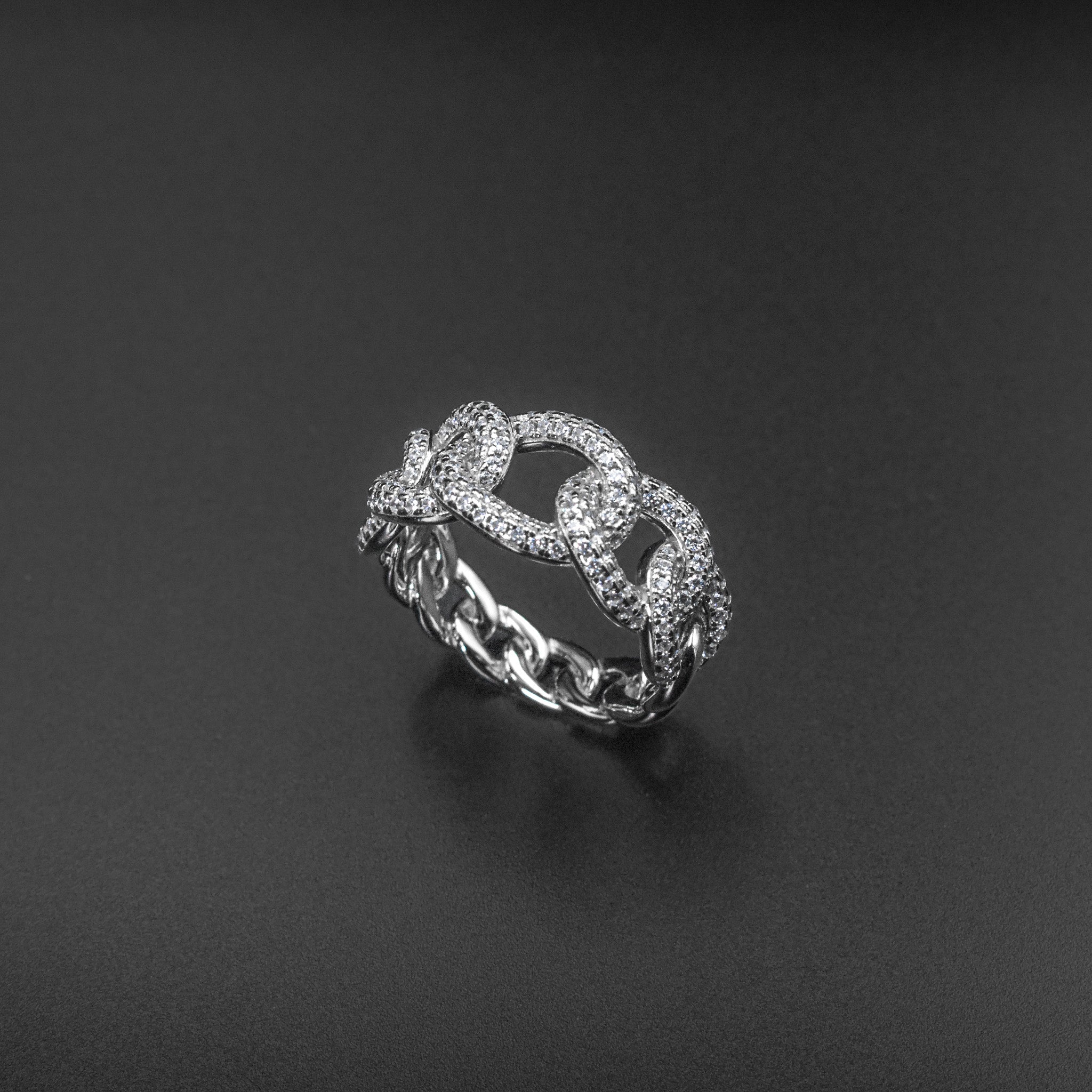 Anillo de flor de zafiro y diamantes en plata de ley 