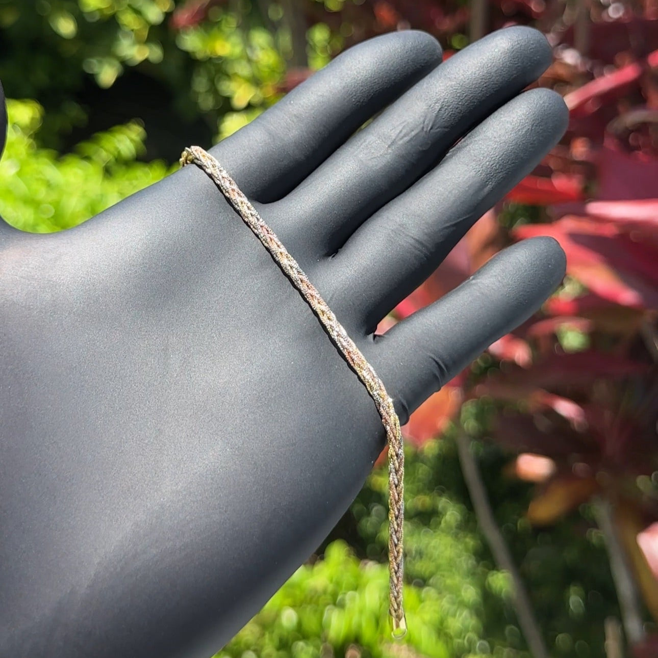 Tri-Color Rope Chain Bracelet