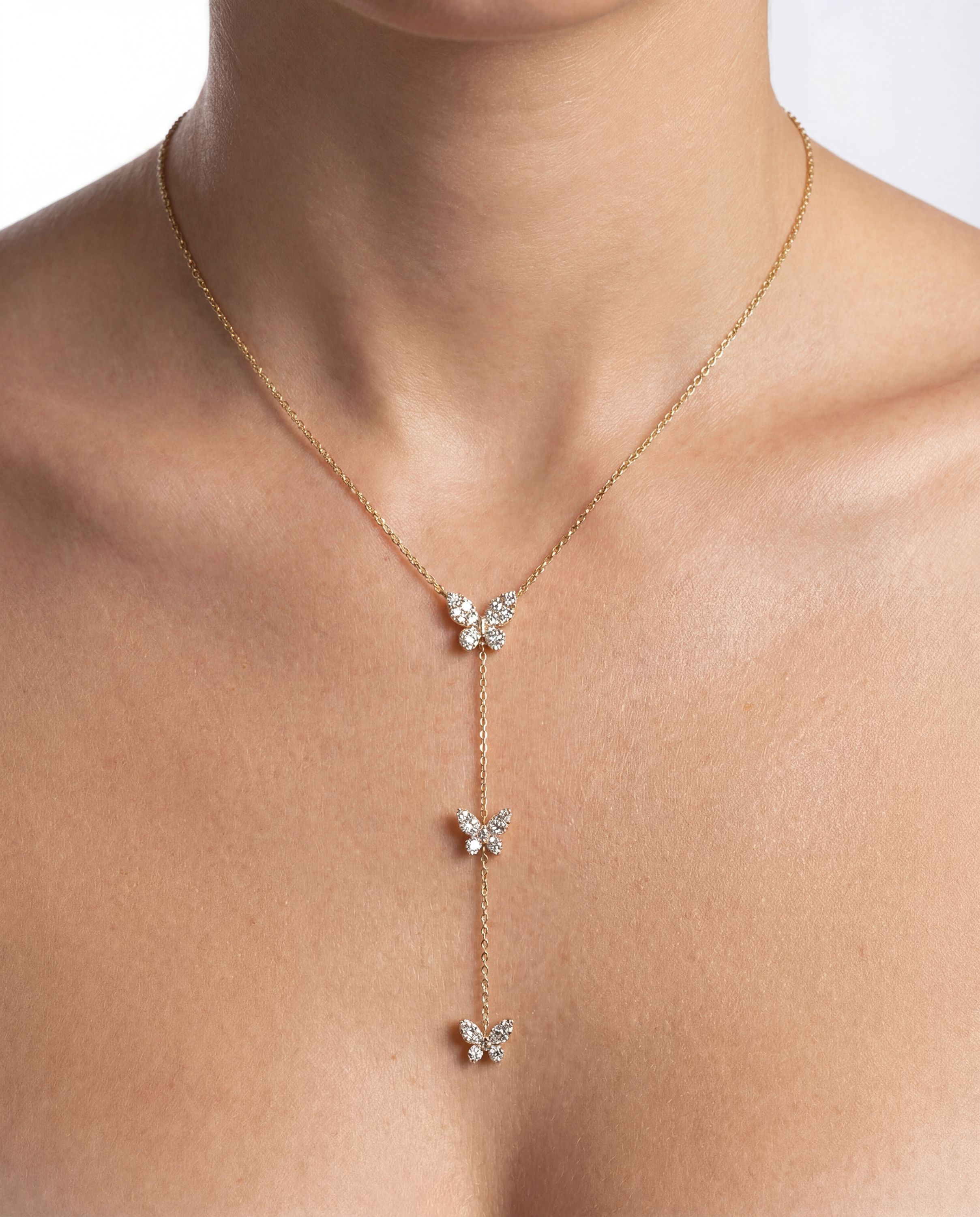 Butterfly Lariat Necklace