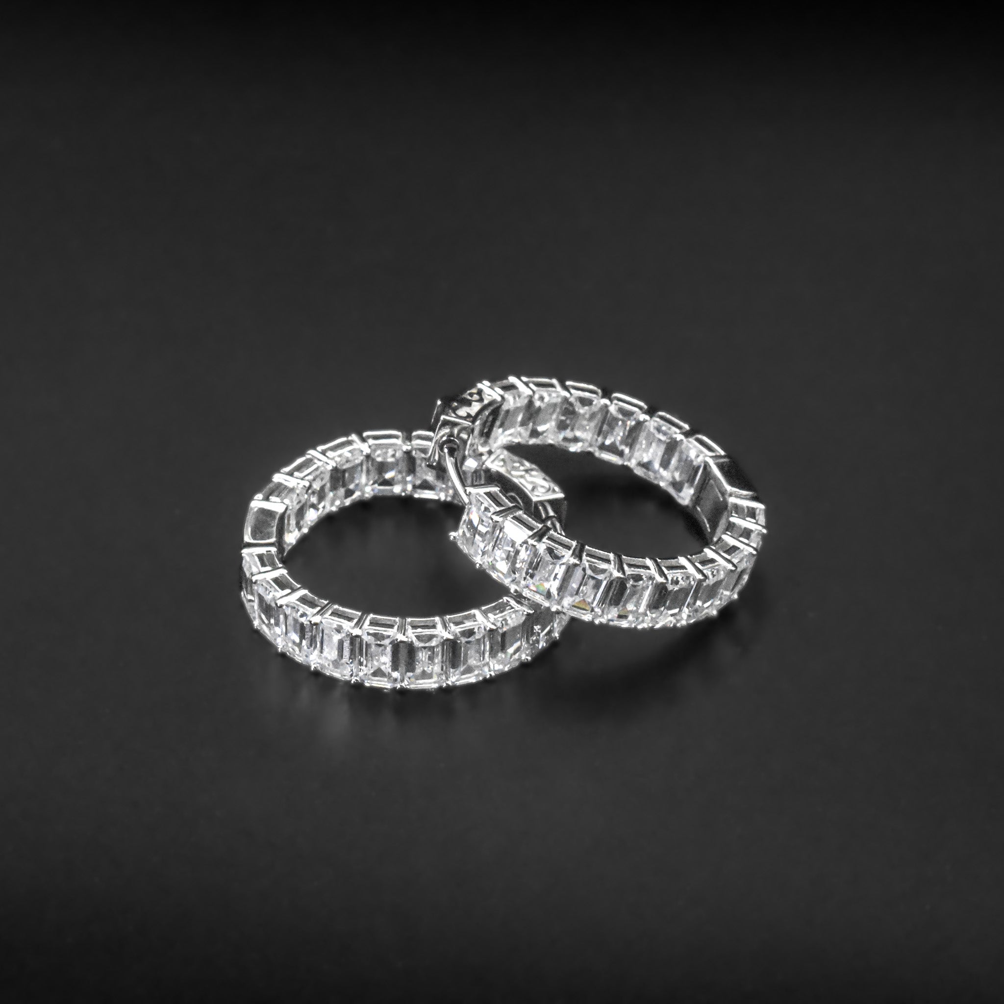 Diamond Baguette Earrings