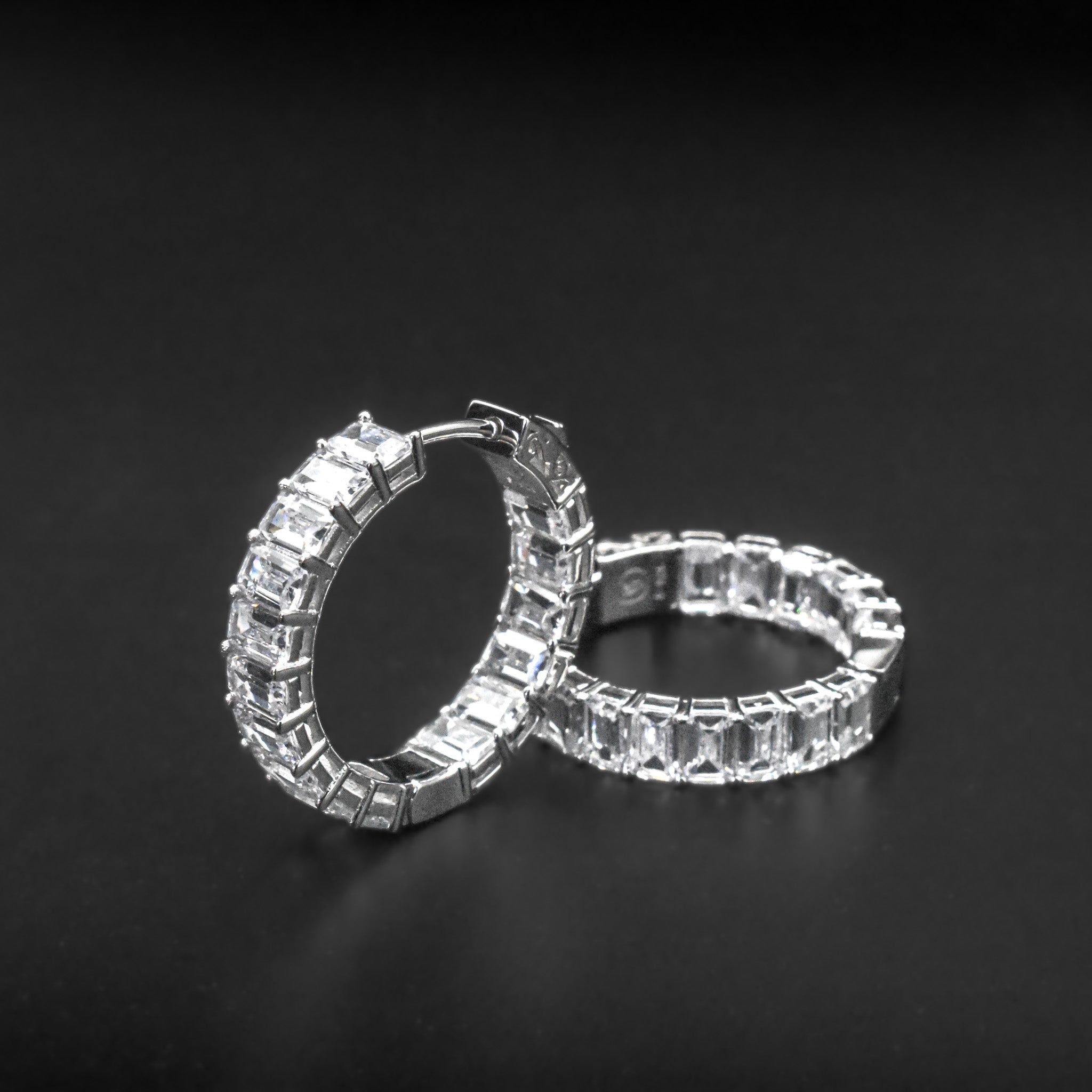 Diamond Baguette Earrings